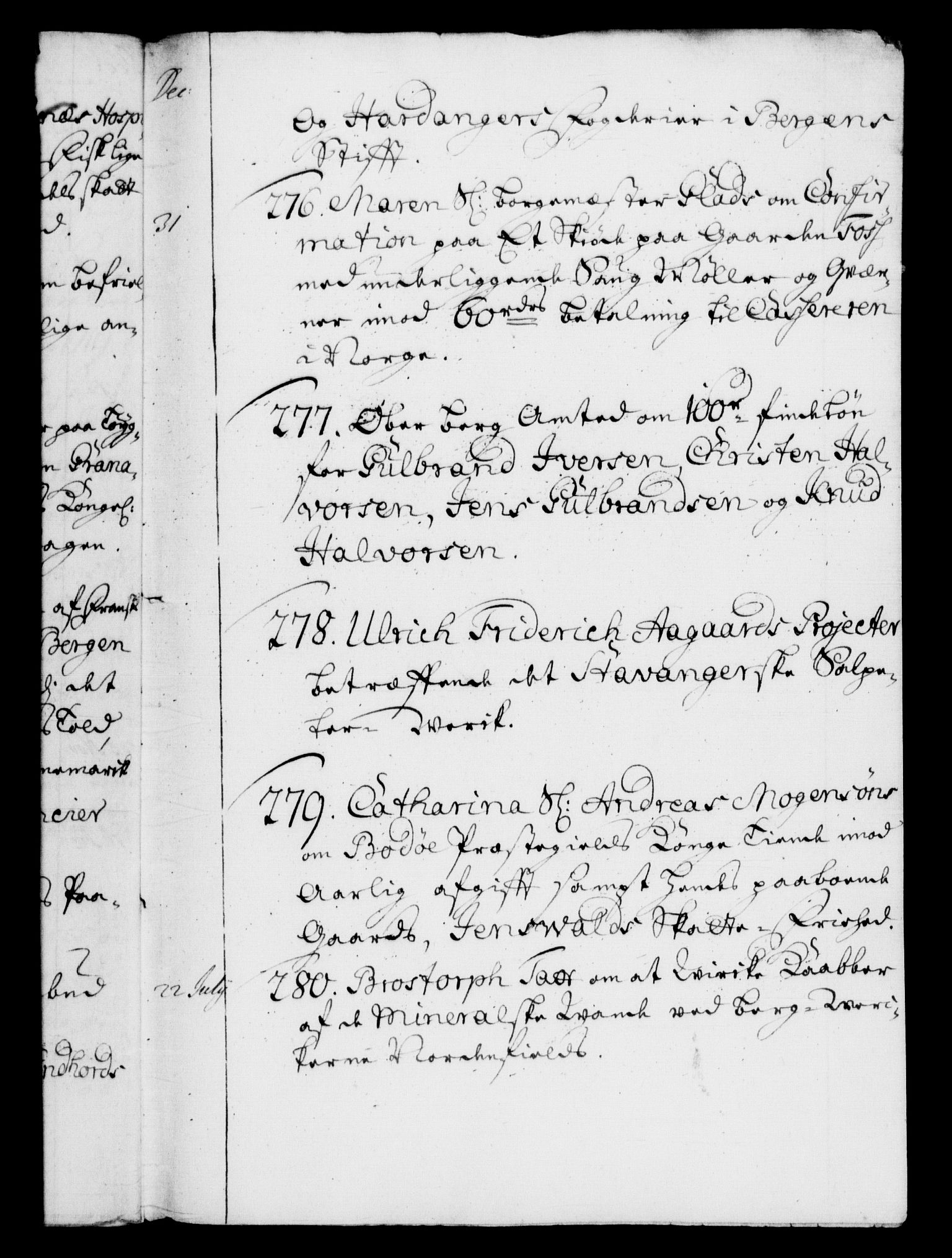 Rentekammeret, Kammerkanselliet, RA/EA-3111/G/Gf/Gfb/L0001: Register til norske relasjons- og resolusjonsprotokoller (merket RK 52.96), 1720-1749, p. 170