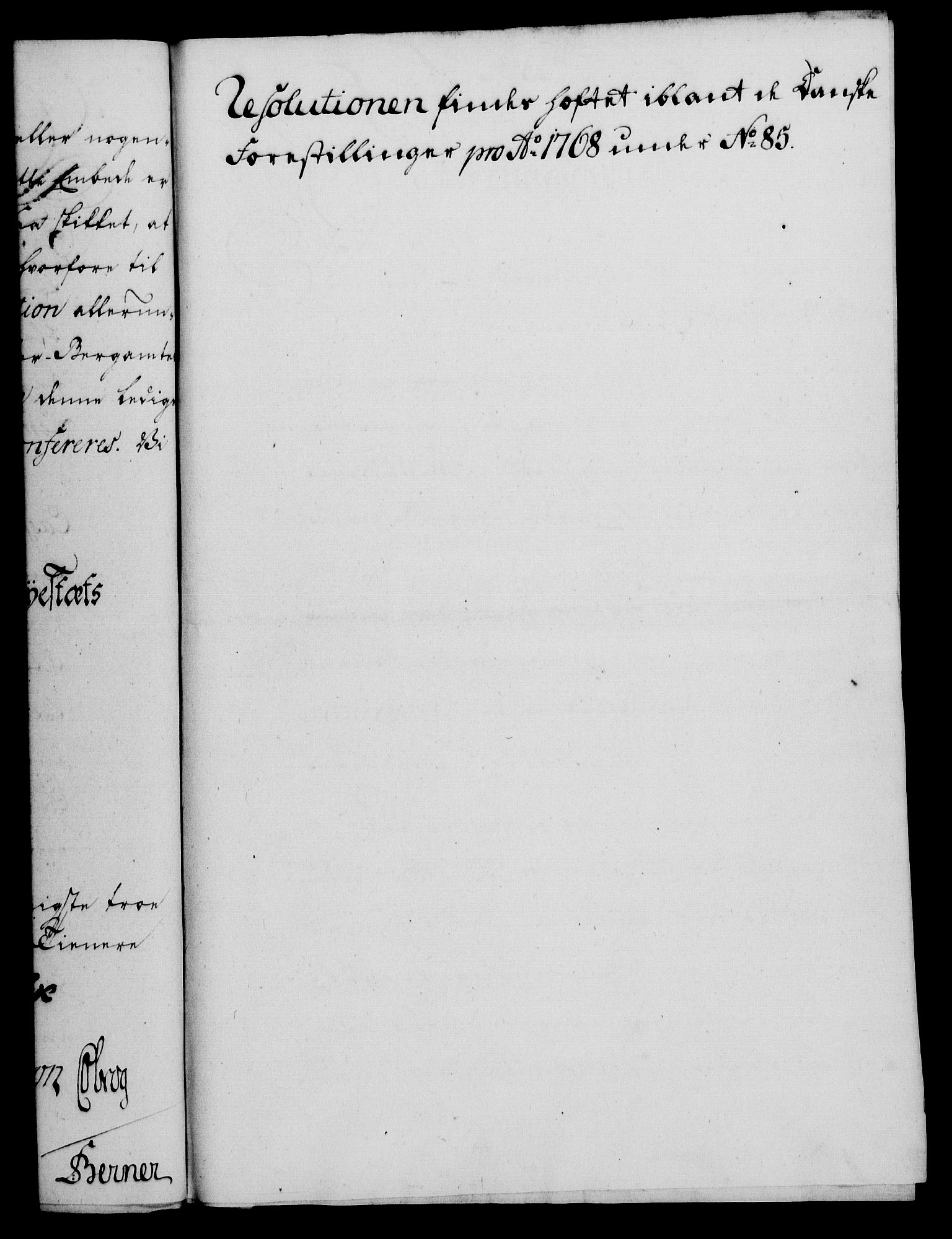 Rentekammeret, Kammerkanselliet, AV/RA-EA-3111/G/Gf/Gfa/L0050: Norsk relasjons- og resolusjonsprotokoll (merket RK 52.50), 1768, p. 272