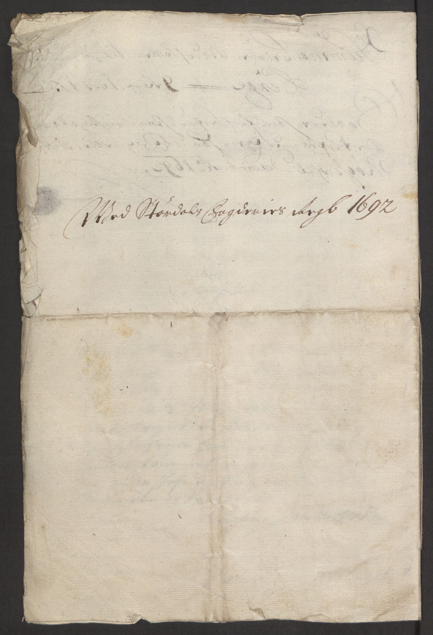 Rentekammeret inntil 1814, Reviderte regnskaper, Fogderegnskap, RA/EA-4092/R62/L4185: Fogderegnskap Stjørdal og Verdal, 1692, p. 91