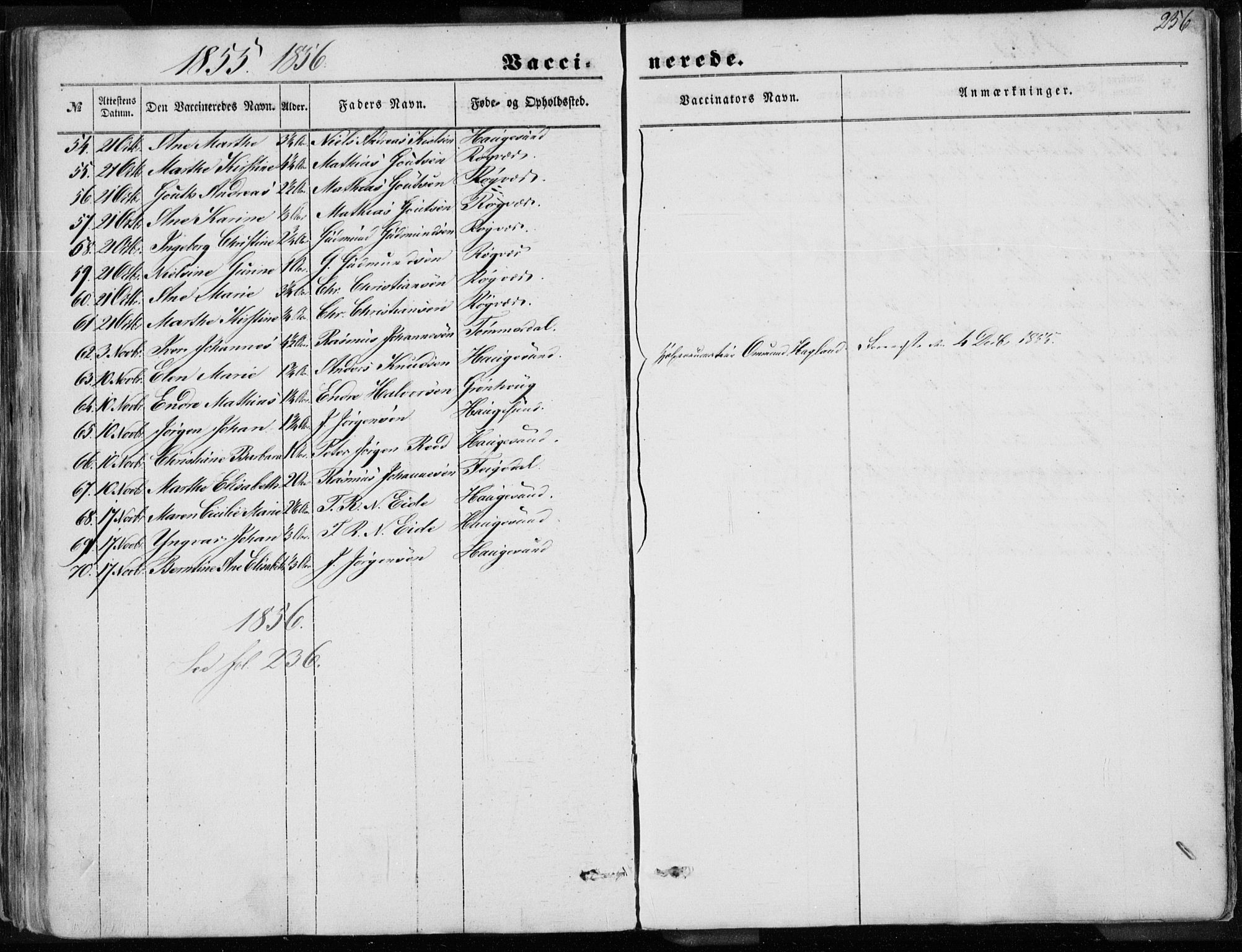 Torvastad sokneprestkontor, AV/SAST-A -101857/H/Ha/Haa/L0009: Parish register (official) no. A 9, 1847-1856, p. 256