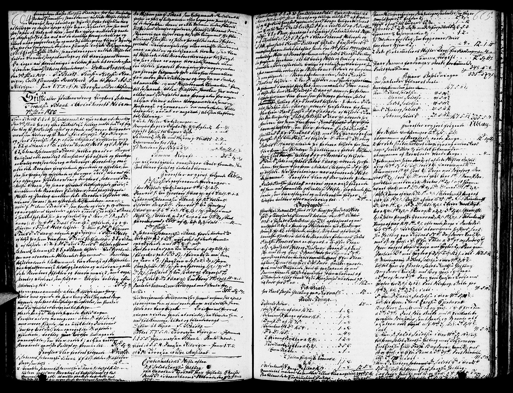 Sunnhordland sorenskrivar, SAB/A-2401/1/H/Ha/Haa/L0011: Skifteprotokollar. Register i protokoll. Fol. 857- ut, 1796-1801, p. 604-605