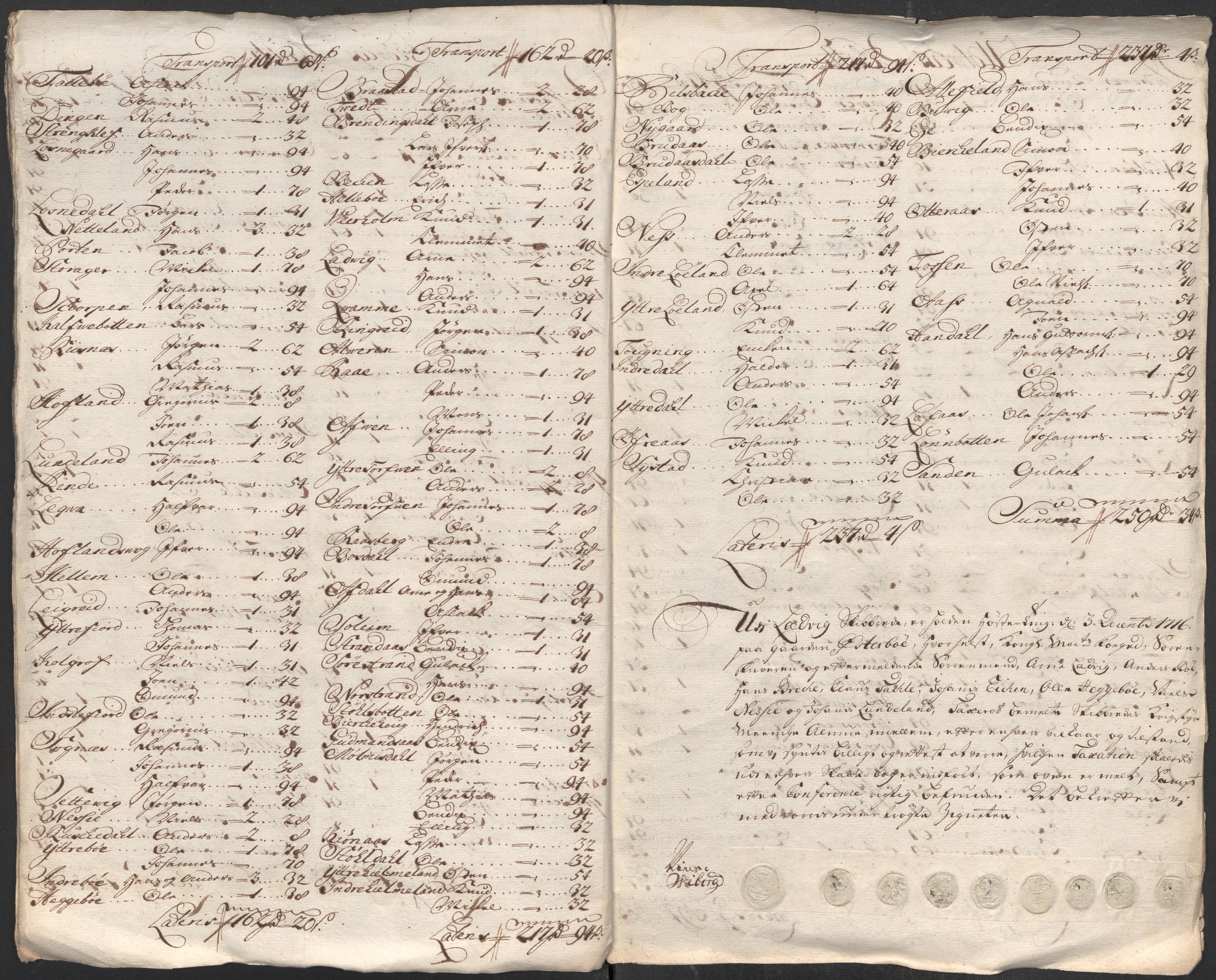 Rentekammeret inntil 1814, Reviderte regnskaper, Fogderegnskap, AV/RA-EA-4092/R52/L3320: Fogderegnskap Sogn, 1715-1716, p. 407