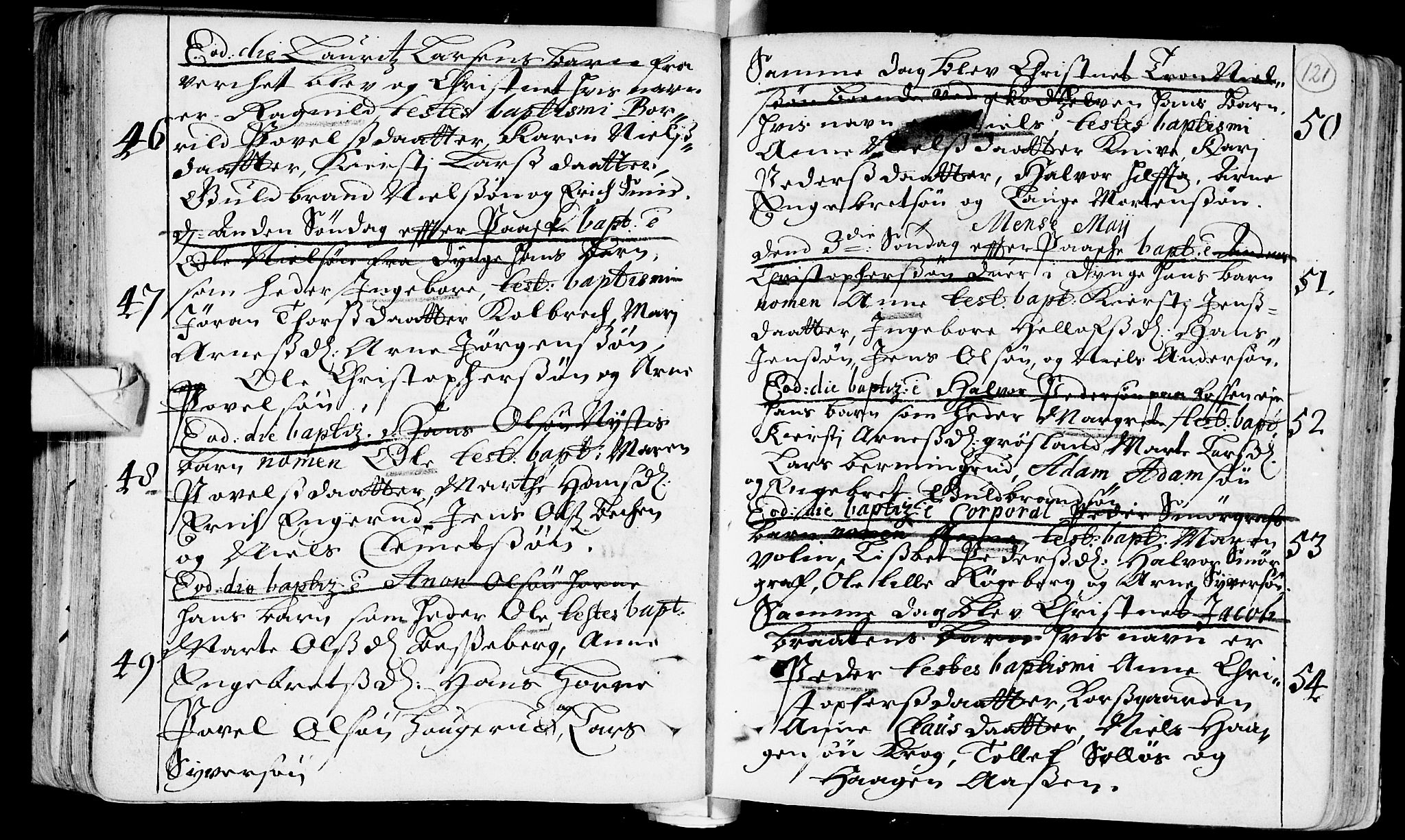 Eiker kirkebøker, AV/SAKO-A-4/F/Fa/L0002: Parish register (official) no. I 2, 1705-1724, p. 121