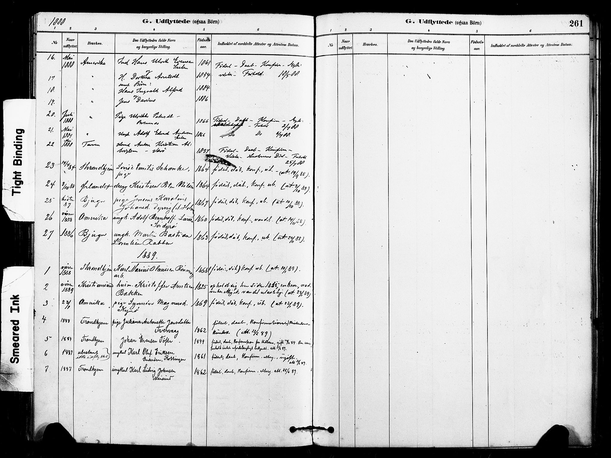Ministerialprotokoller, klokkerbøker og fødselsregistre - Sør-Trøndelag, SAT/A-1456/640/L0578: Parish register (official) no. 640A03, 1879-1889, p. 261