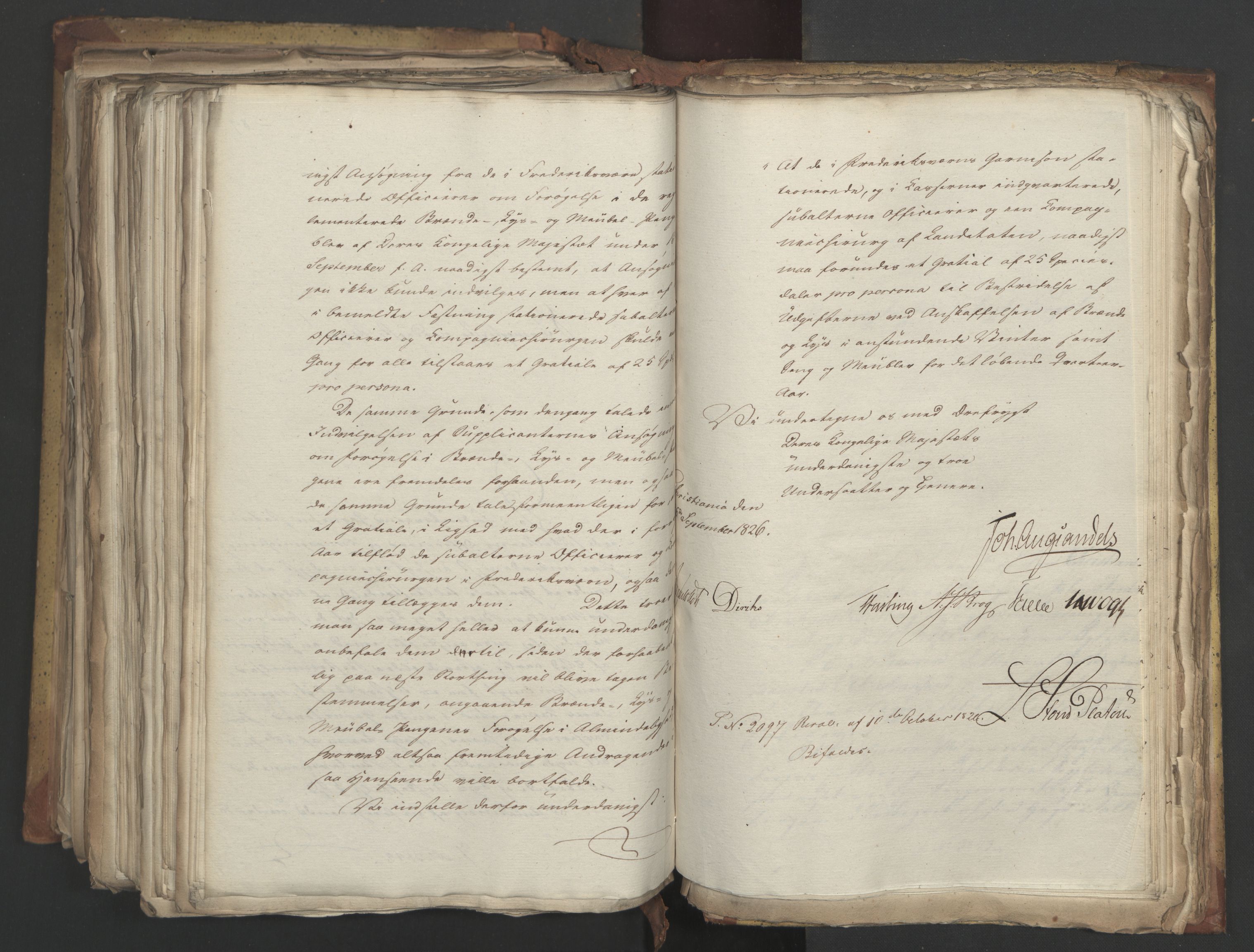 Statsrådsavdelingen i Stockholm, AV/RA-S-1003/D/Da/L0048: Regjeringsinnstillinger nr. 3600-3859, 1826, p. 491