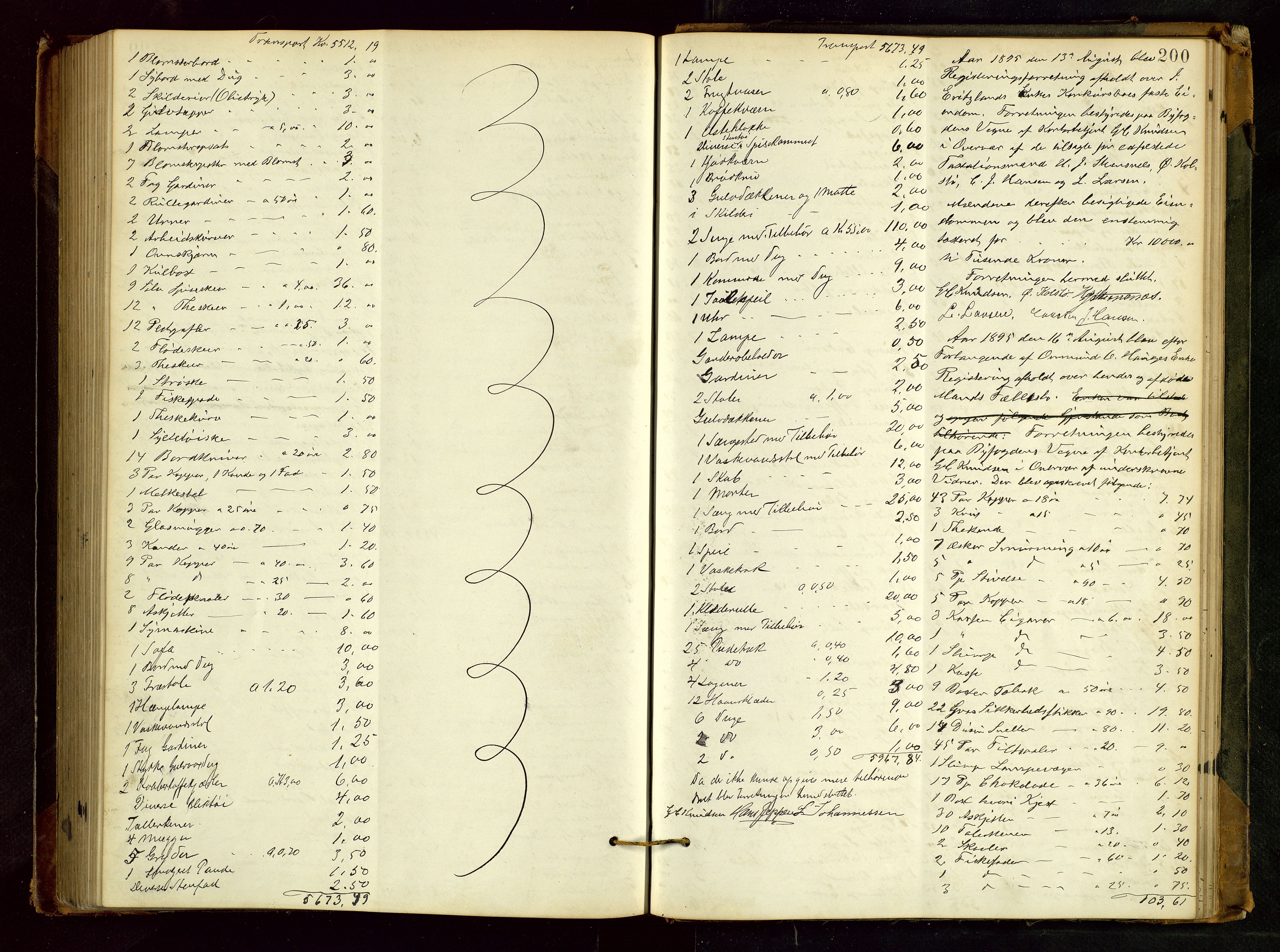 Haugesund tingrett, AV/SAST-A-101415/01/IV/IVB/L0002: Skifteregistreringsprotokoll, med register, 1879-1898, p. 199b-200a