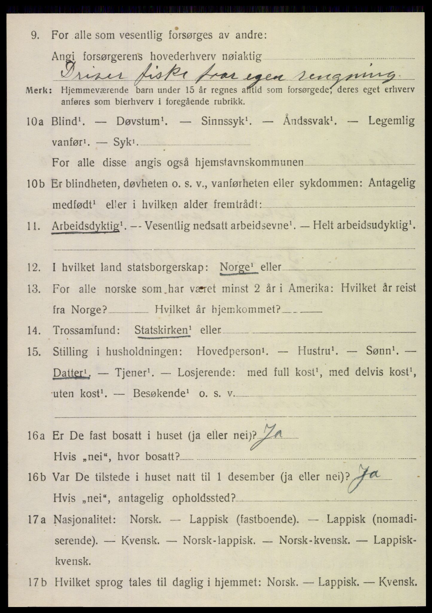 SAT, 1920 census for Herøy, 1920, p. 5611