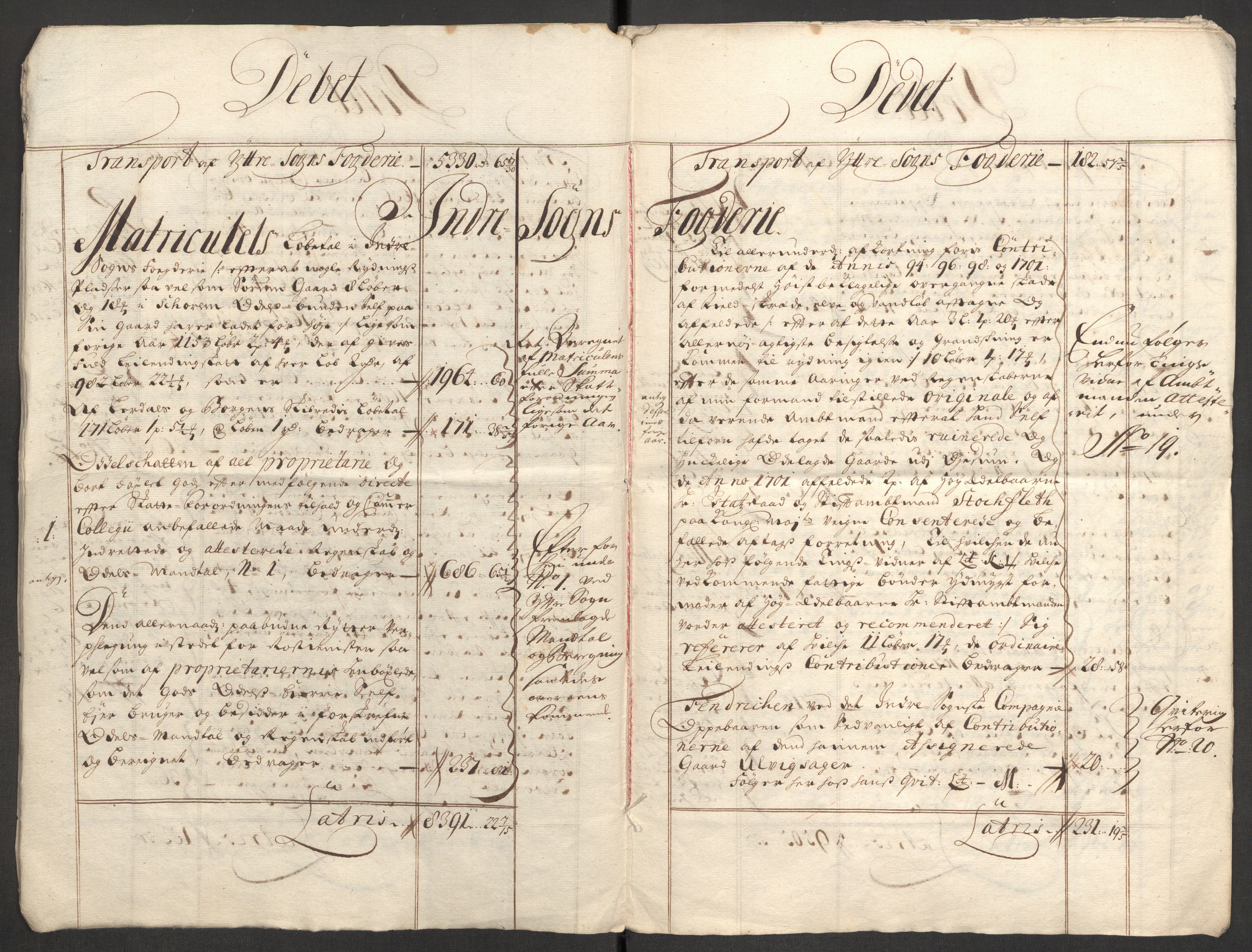 Rentekammeret inntil 1814, Reviderte regnskaper, Fogderegnskap, AV/RA-EA-4092/R52/L3316: Fogderegnskap Sogn, 1709-1710, p. 8