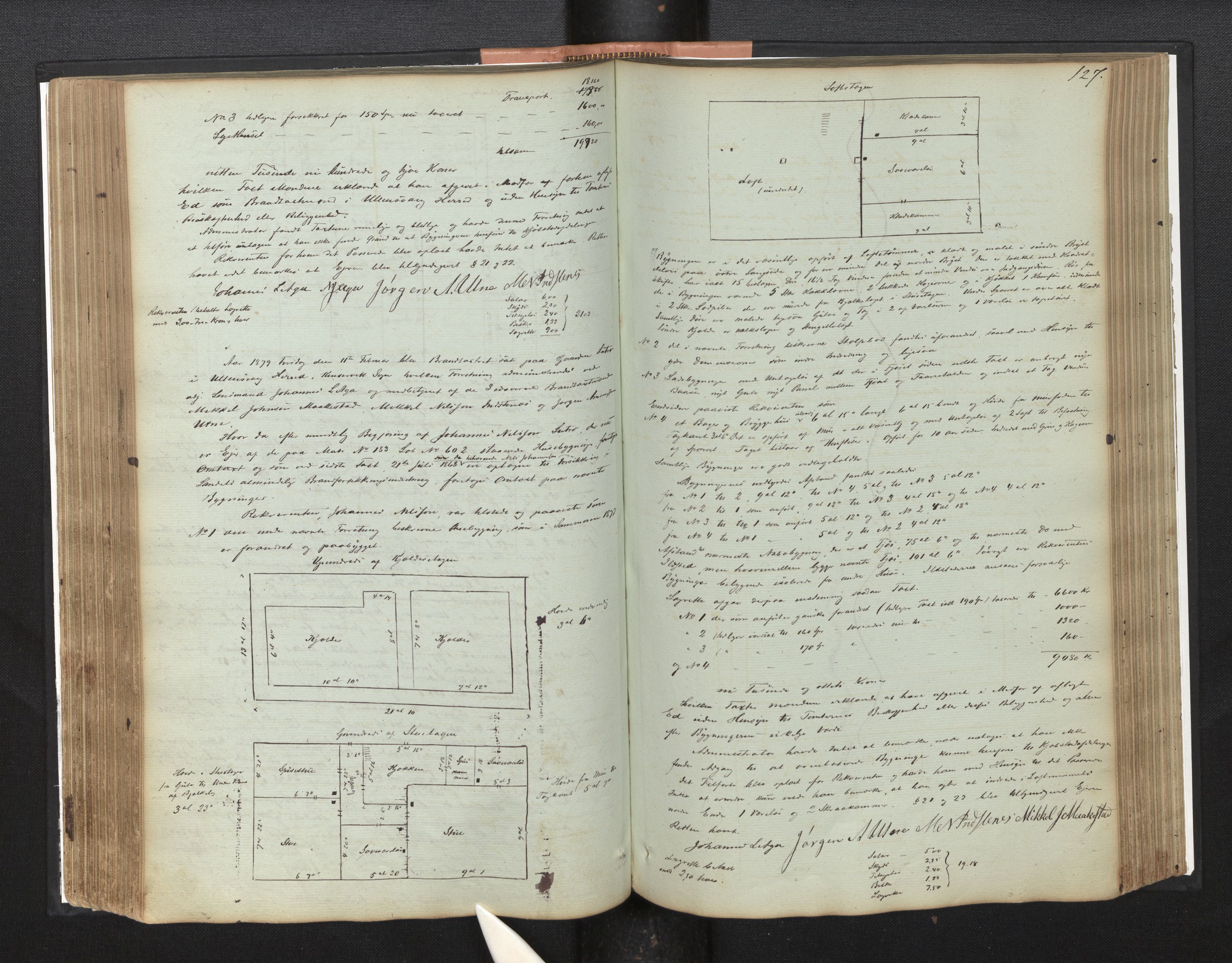 Lensmannen i Ullensvang, SAB/A-35501/0012/L0001: Branntakstprotokoll, 1846-1929, p. 126b-127a