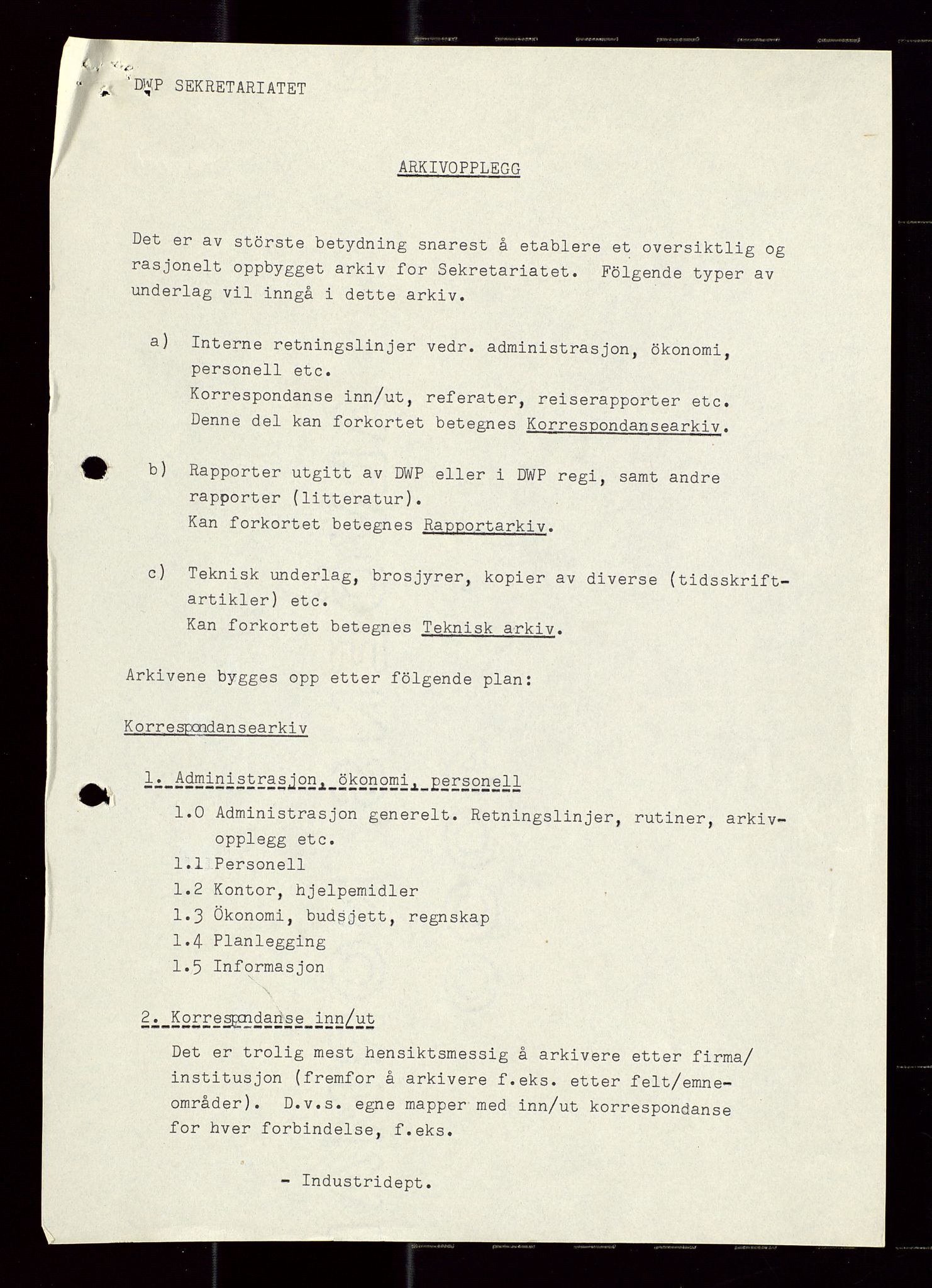 Industridepartementet, Oljekontoret, AV/SAST-A-101348/Di/L0002: DWP, måneds- kvartals- halvårs- og årsrapporter, økonomi, personell, div., 1972-1974, p. 477