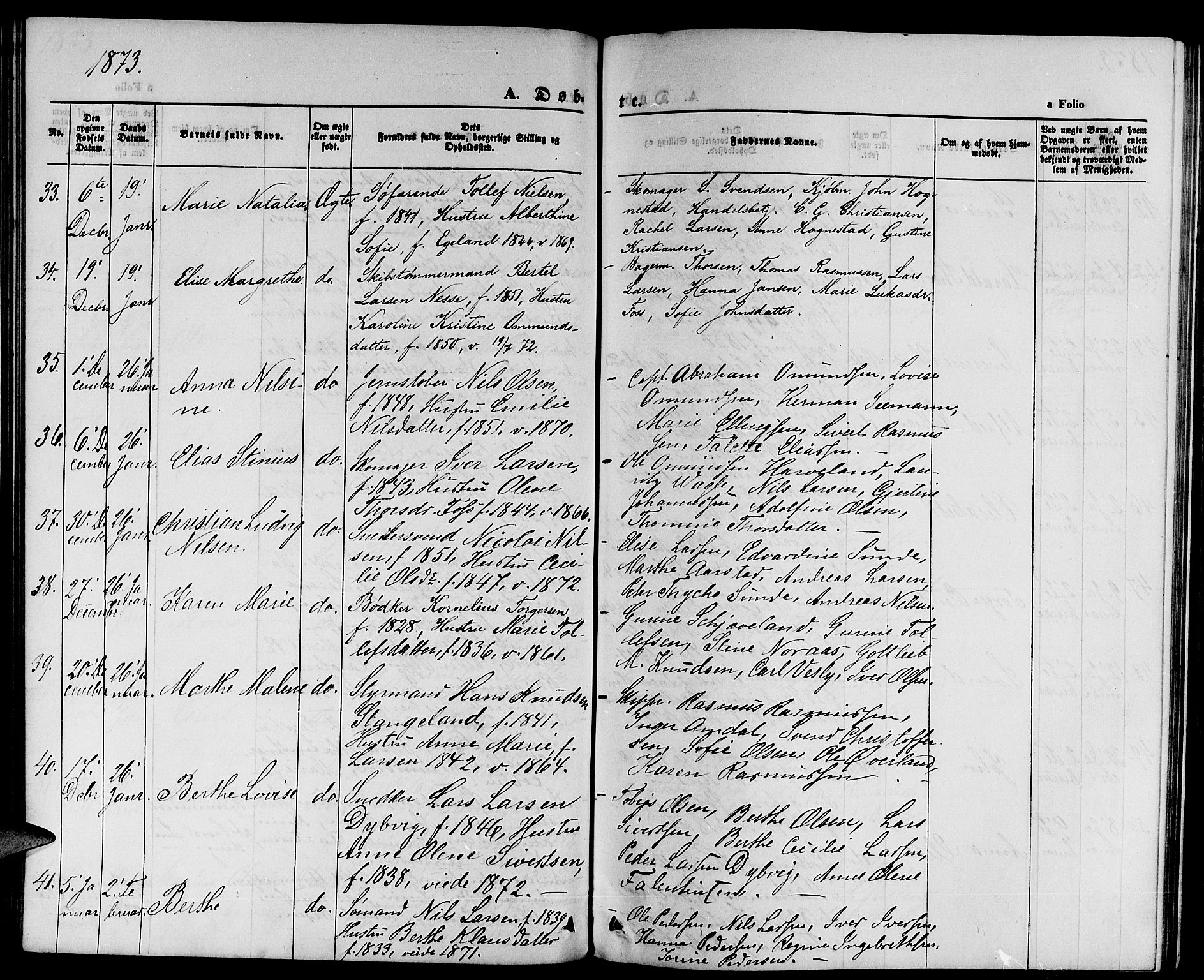 St. Petri sokneprestkontor, AV/SAST-A-101813/001/30/30BB/L0001: Parish register (copy) no. B 1, 1865-1878