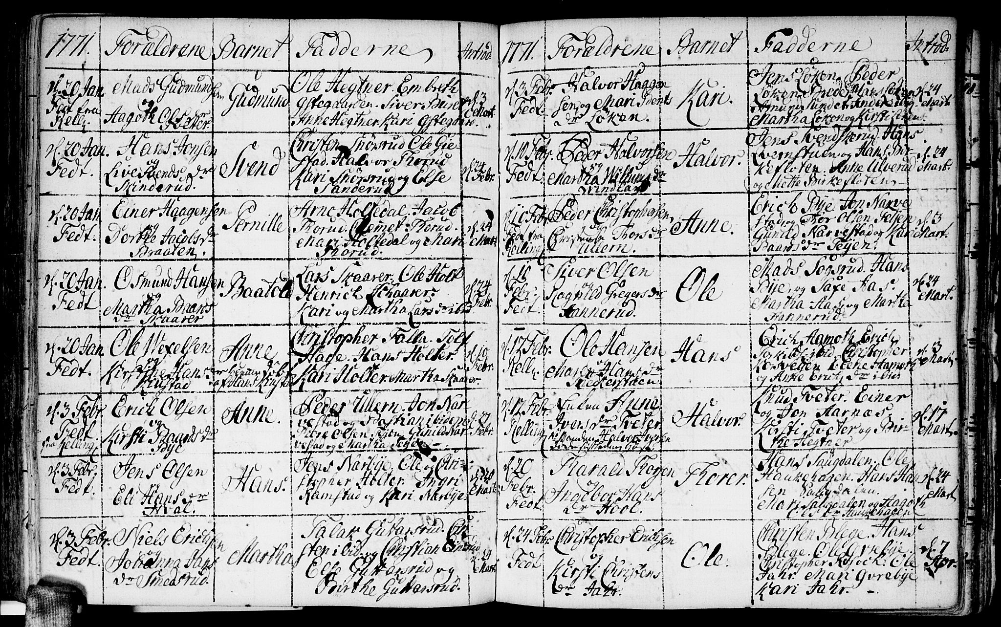 Fet prestekontor Kirkebøker, AV/SAO-A-10370a/F/Fa/L0004: Parish register (official) no. I 4, 1751-1773, p. 132