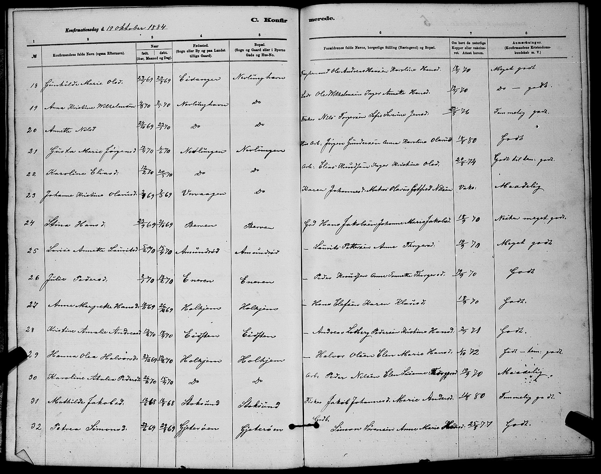 Brunlanes kirkebøker, AV/SAKO-A-342/G/Gb/L0002: Parish register (copy) no. II 2, 1878-1902