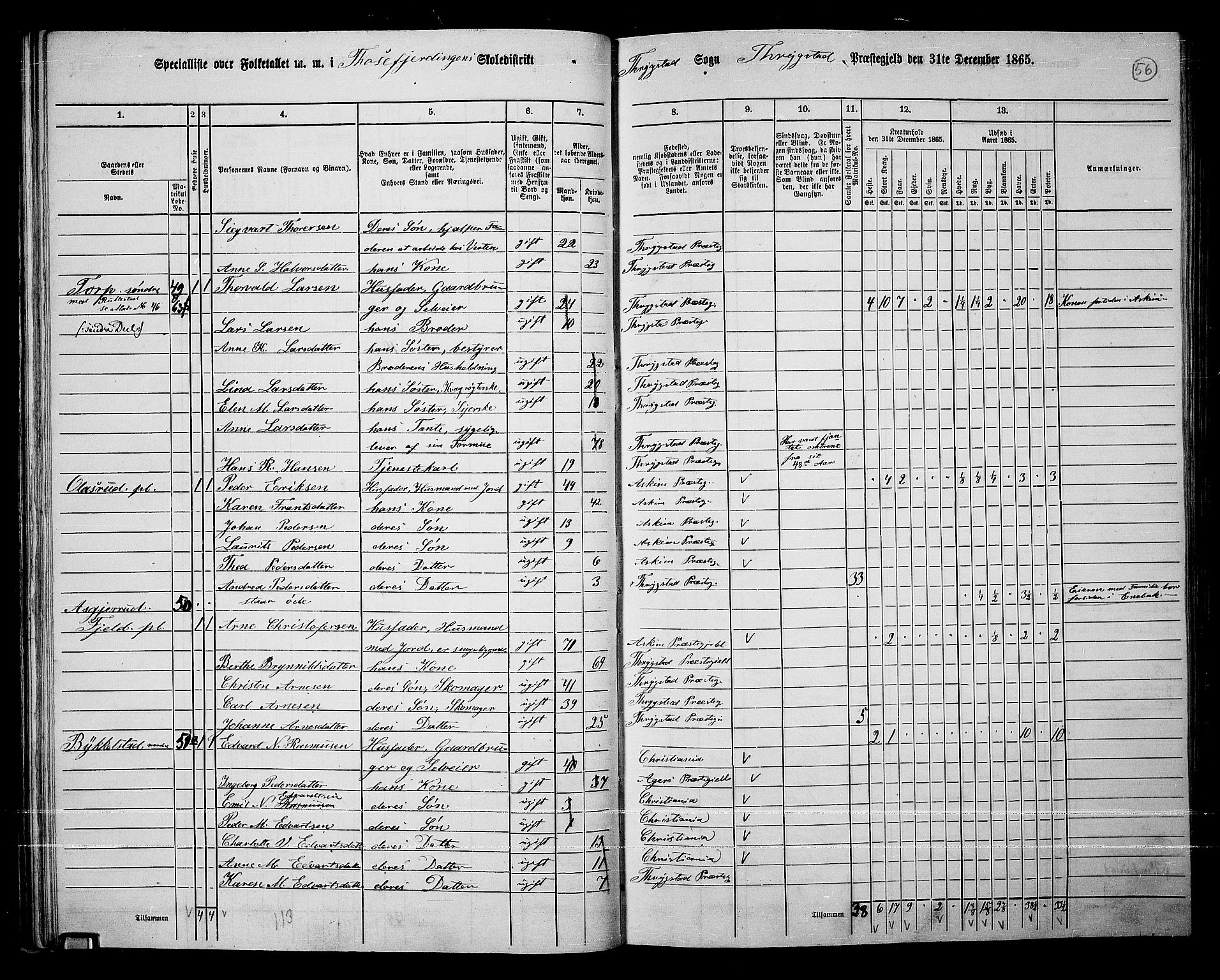 RA, 1865 census for Trøgstad, 1865, p. 50