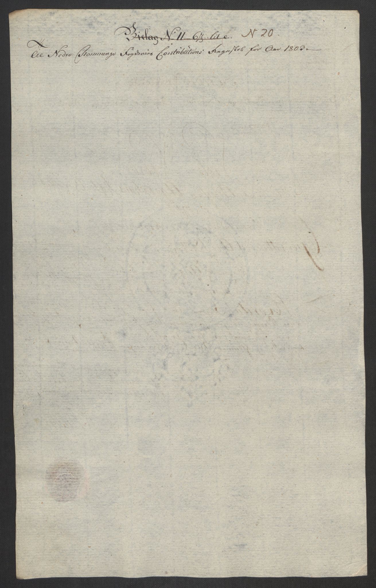 Rentekammeret inntil 1814, Reviderte regnskaper, Fogderegnskap, RA/EA-4092/R11/L0679: Fogderegnskap Nedre Romerike, 1803, p. 98
