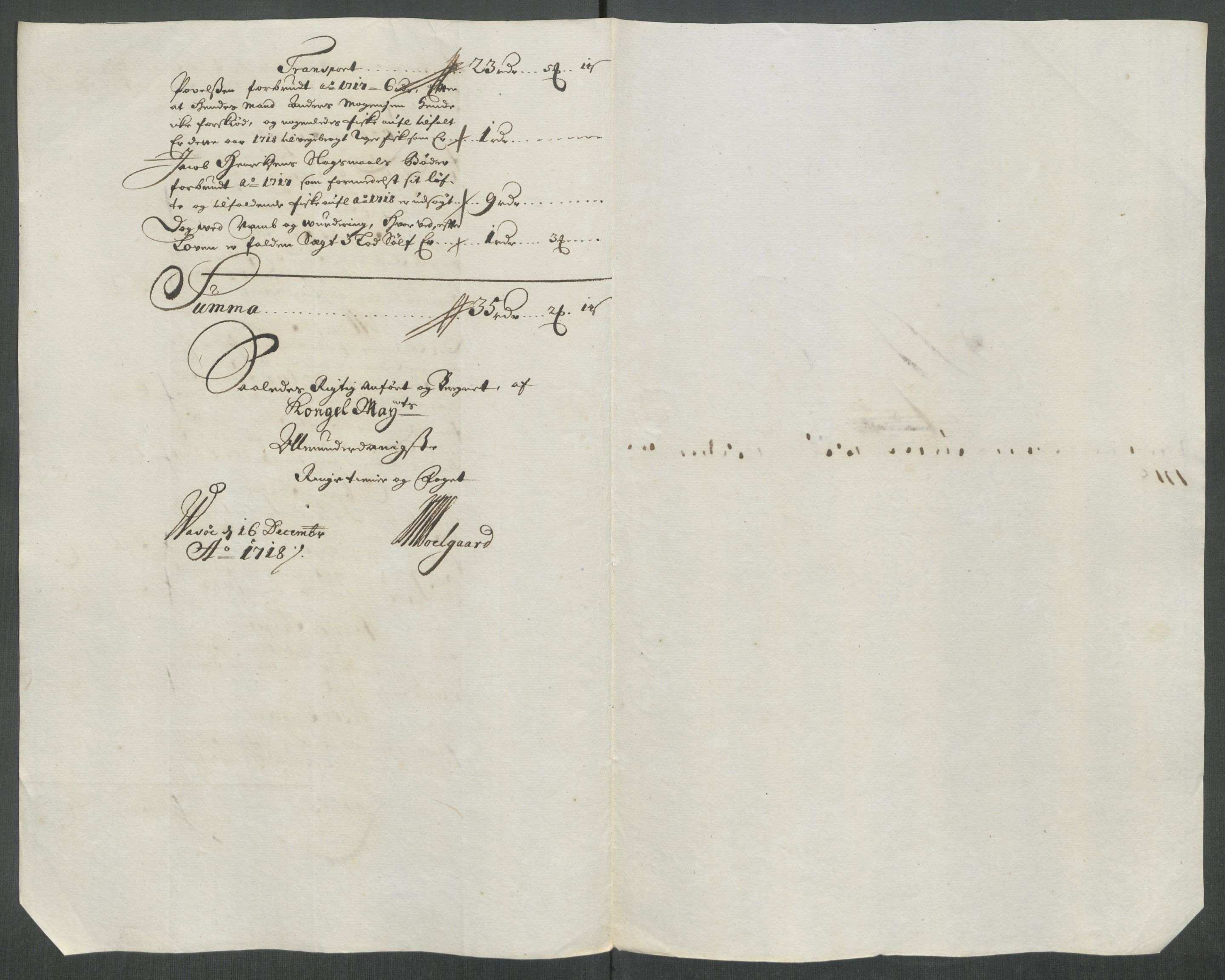 Rentekammeret inntil 1814, Reviderte regnskaper, Fogderegnskap, AV/RA-EA-4092/R69/L4857: Fogderegnskap Finnmark/Vardøhus, 1716-1718, p. 563