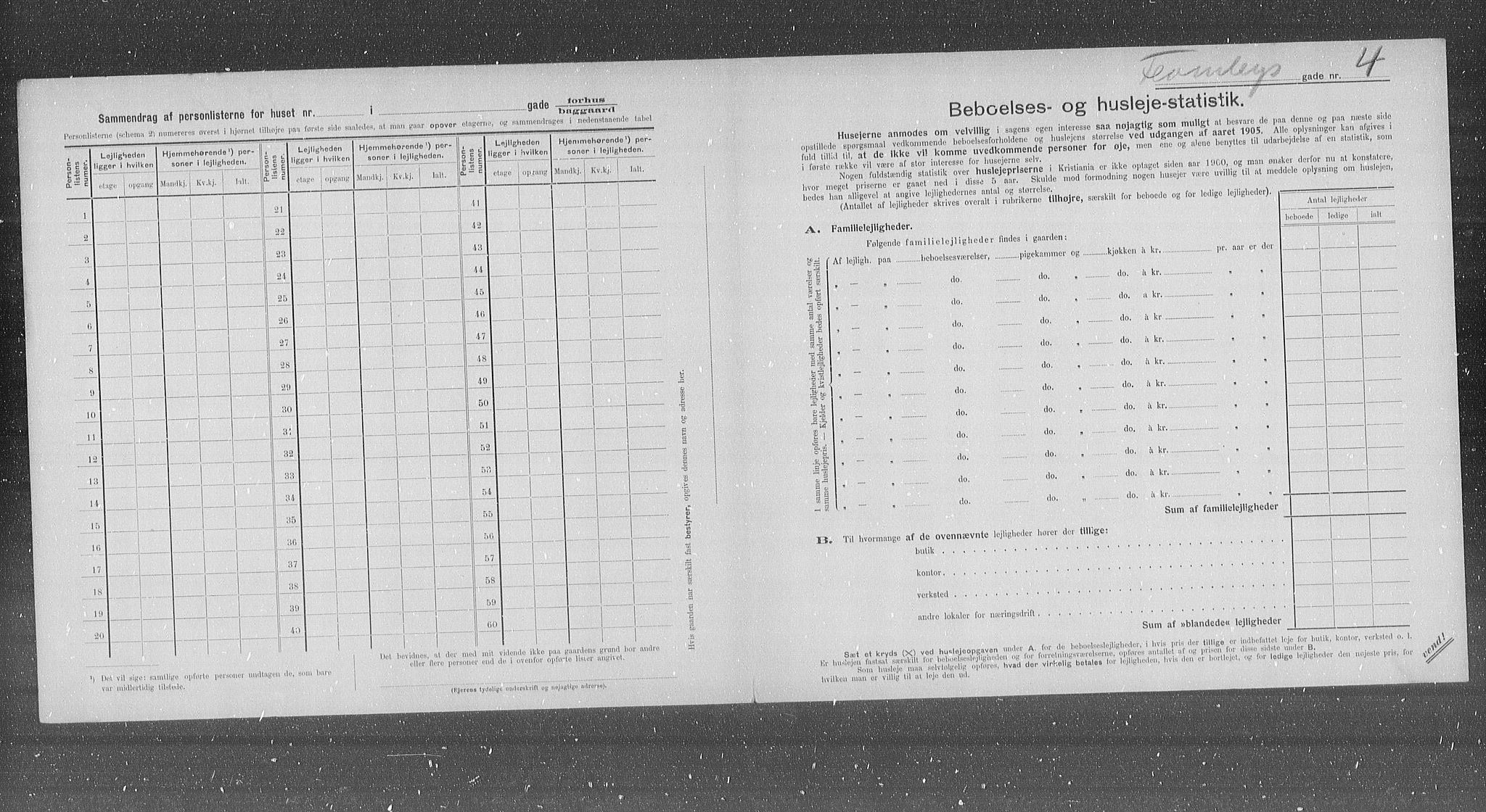 OBA, Municipal Census 1905 for Kristiania, 1905, p. 12427