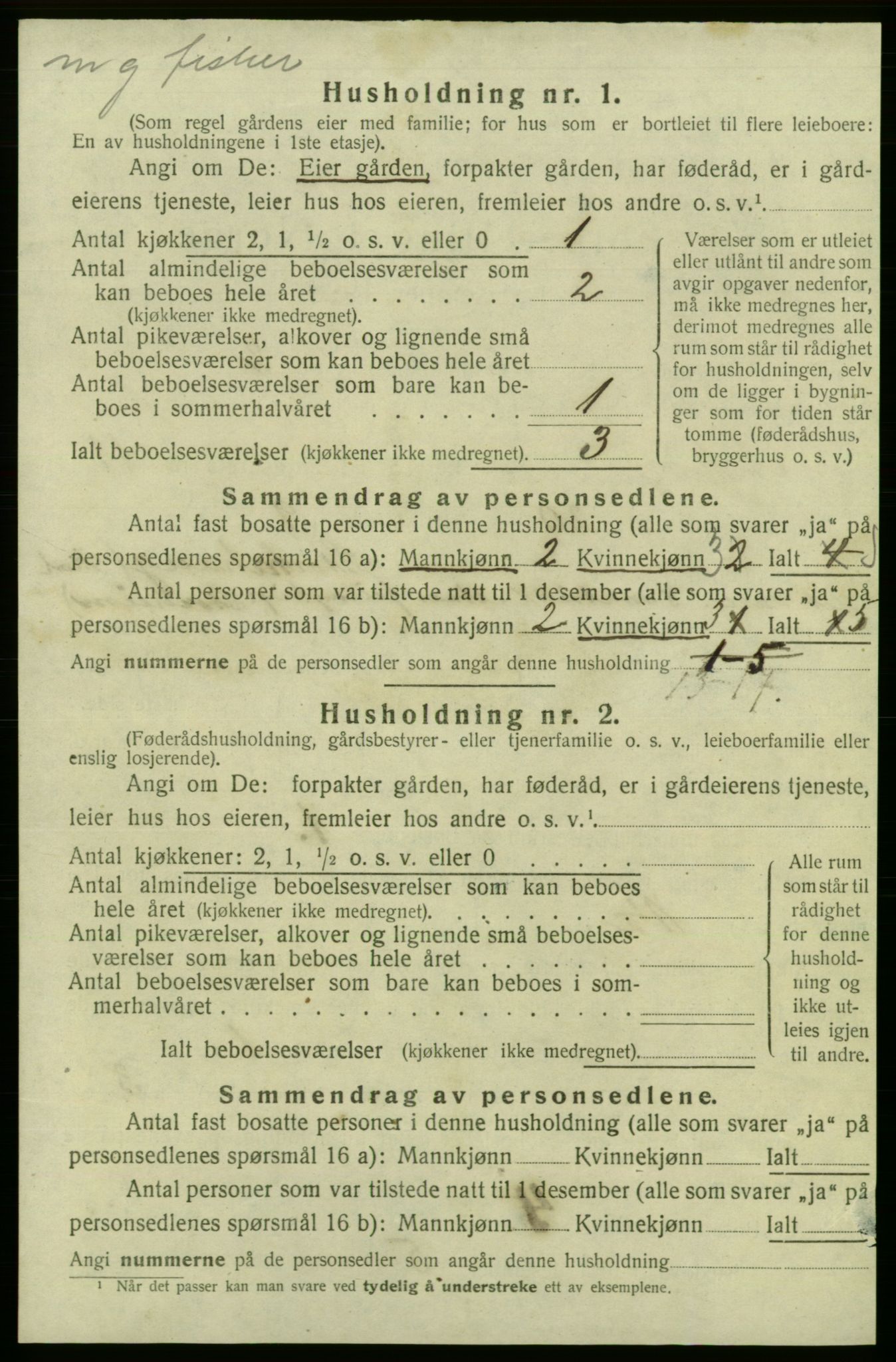 SAB, 1920 census for Askøy, 1920, p. 3495