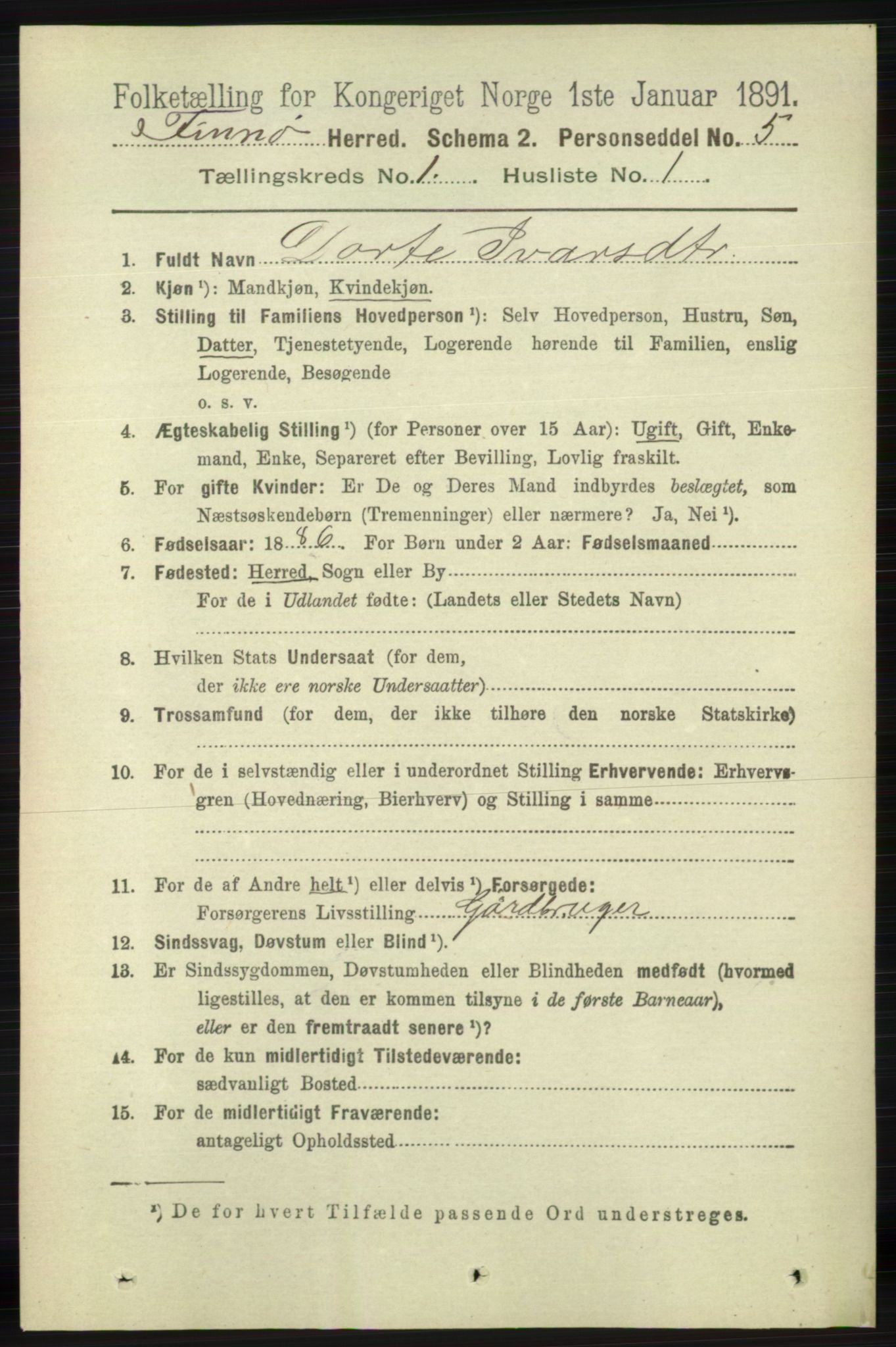 RA, 1891 census for 1141 Finnøy, 1891, p. 57