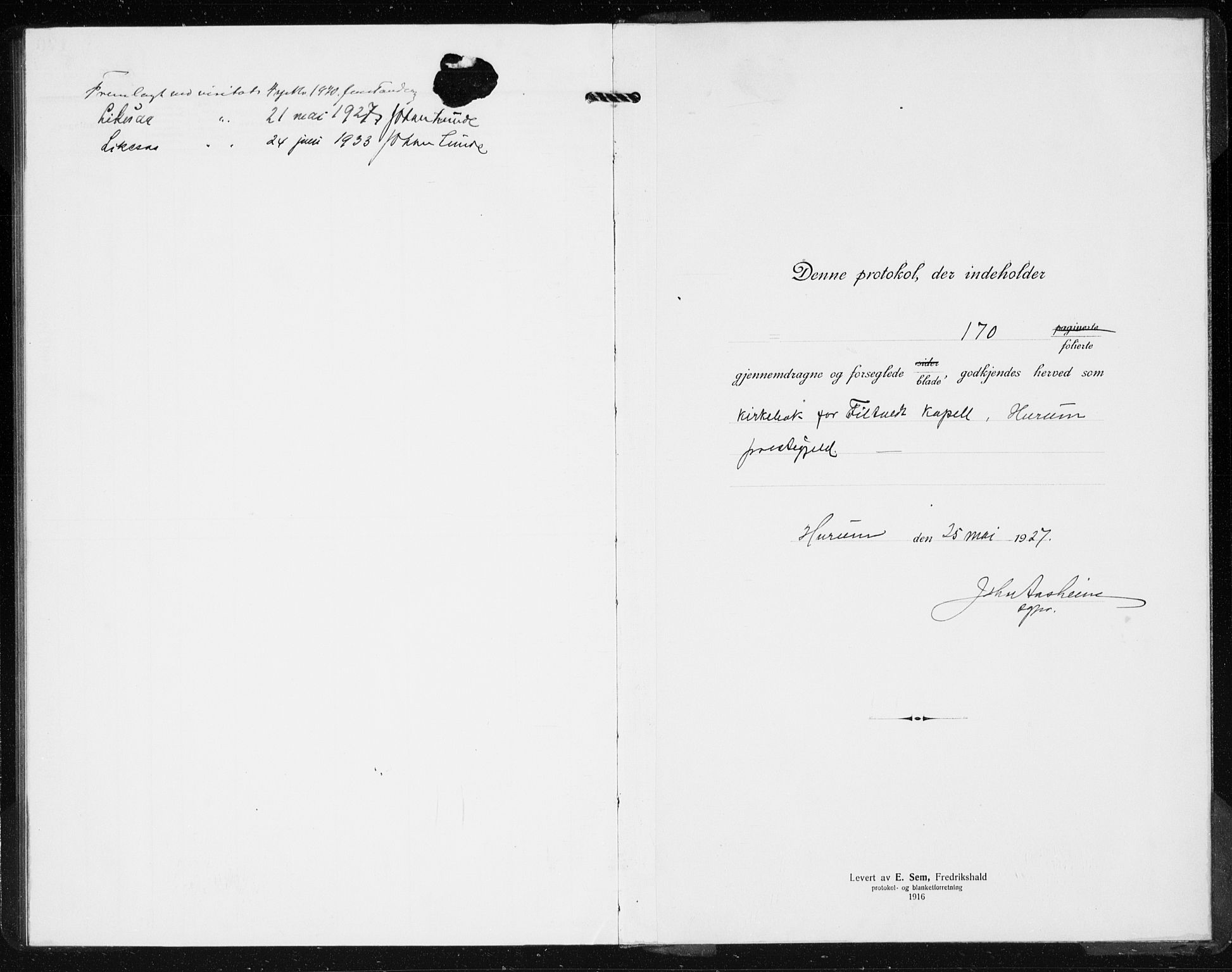 Hurum kirkebøker, SAKO/A-229/G/Gb/L0001: Parish register (copy) no. II 1, 1917-1934