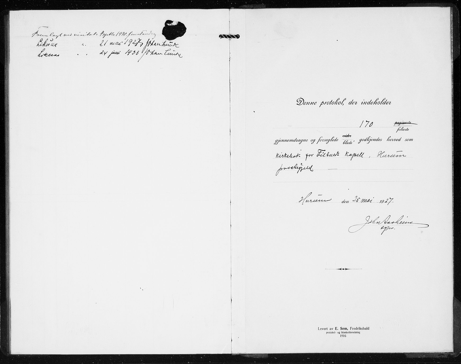 Hurum kirkebøker, AV/SAKO-A-229/G/Gb/L0001: Parish register (copy) no. II 1, 1917-1934