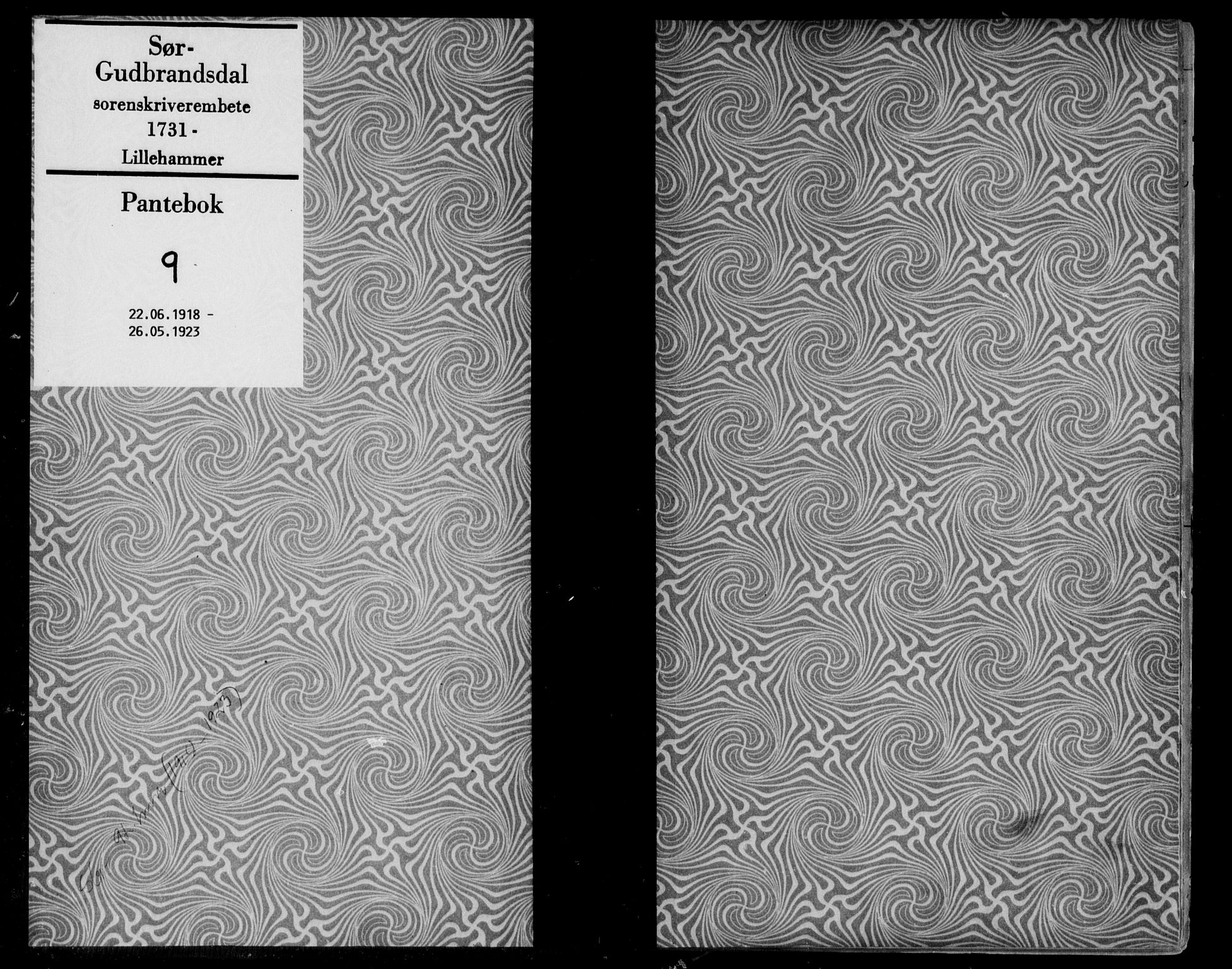 Sør-Gudbrandsdal tingrett, AV/SAH-TING-004/H/Hb/Hbc/L0009: Mortgage book no. 9, 1918-1923