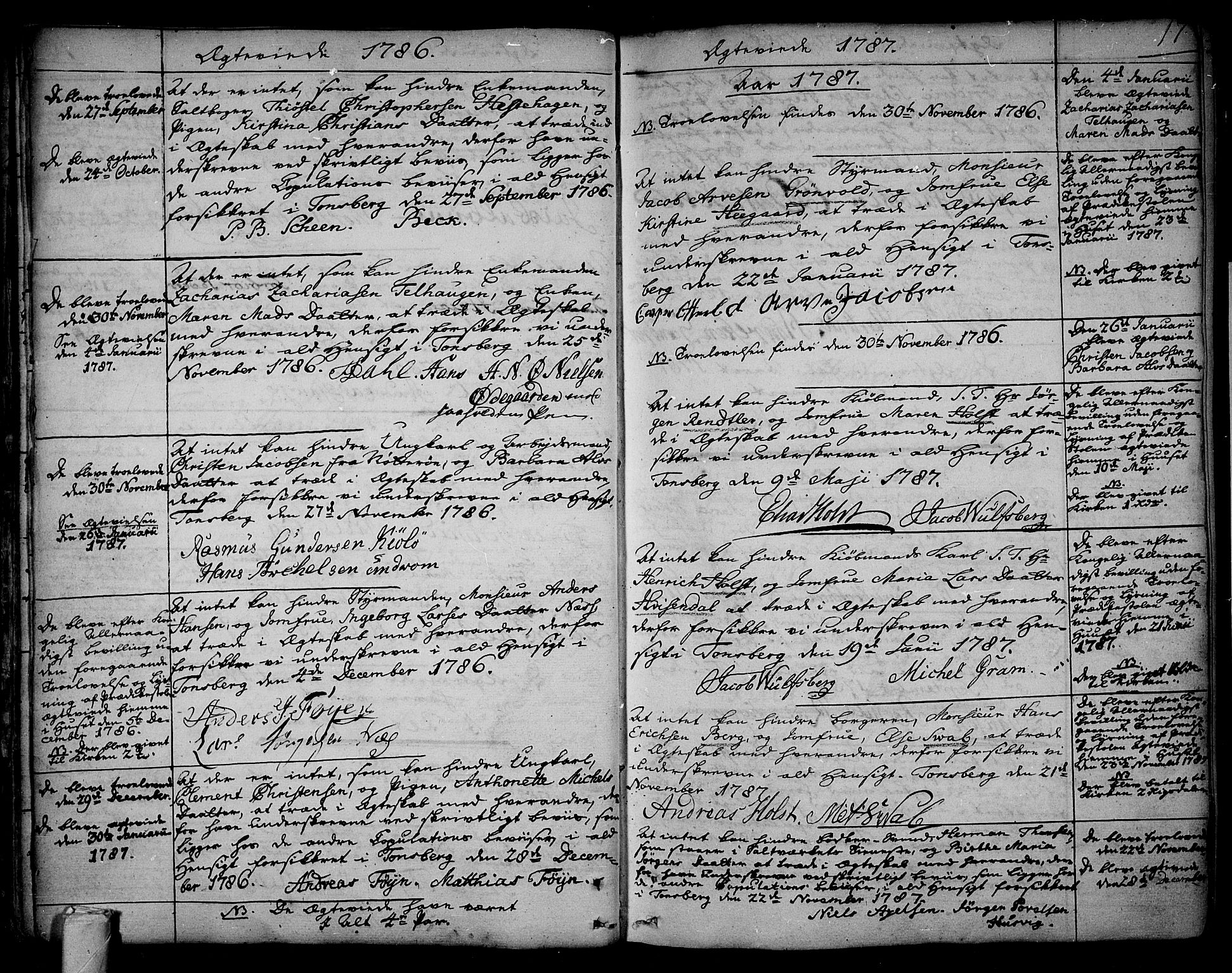 Tønsberg kirkebøker, SAKO/A-330/F/Fa/L0002: Parish register (official) no. I 2, 1760-1796, p. 17