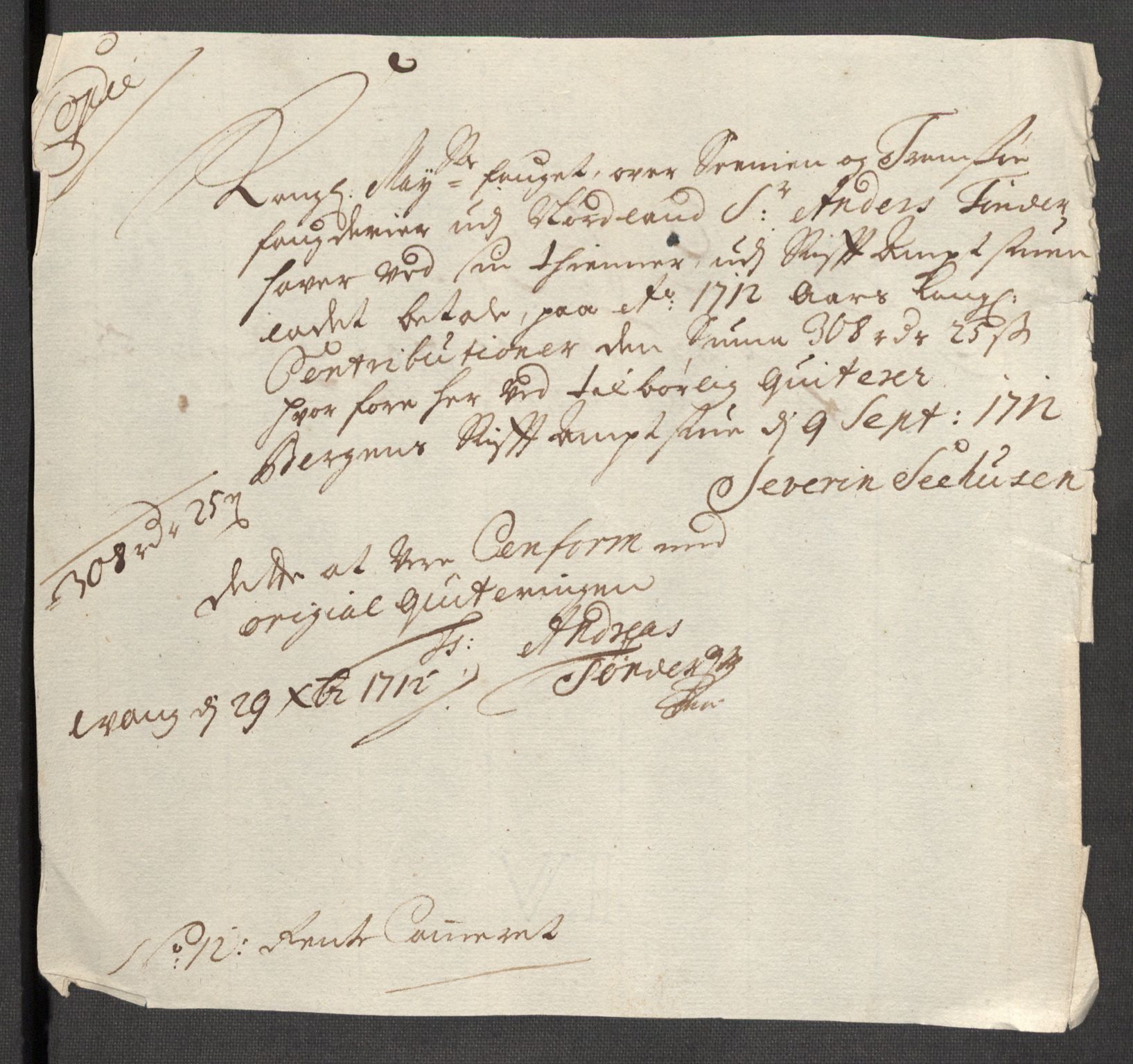 Rentekammeret inntil 1814, Reviderte regnskaper, Fogderegnskap, AV/RA-EA-4092/R68/L4758: Fogderegnskap Senja og Troms, 1711-1712, p. 443