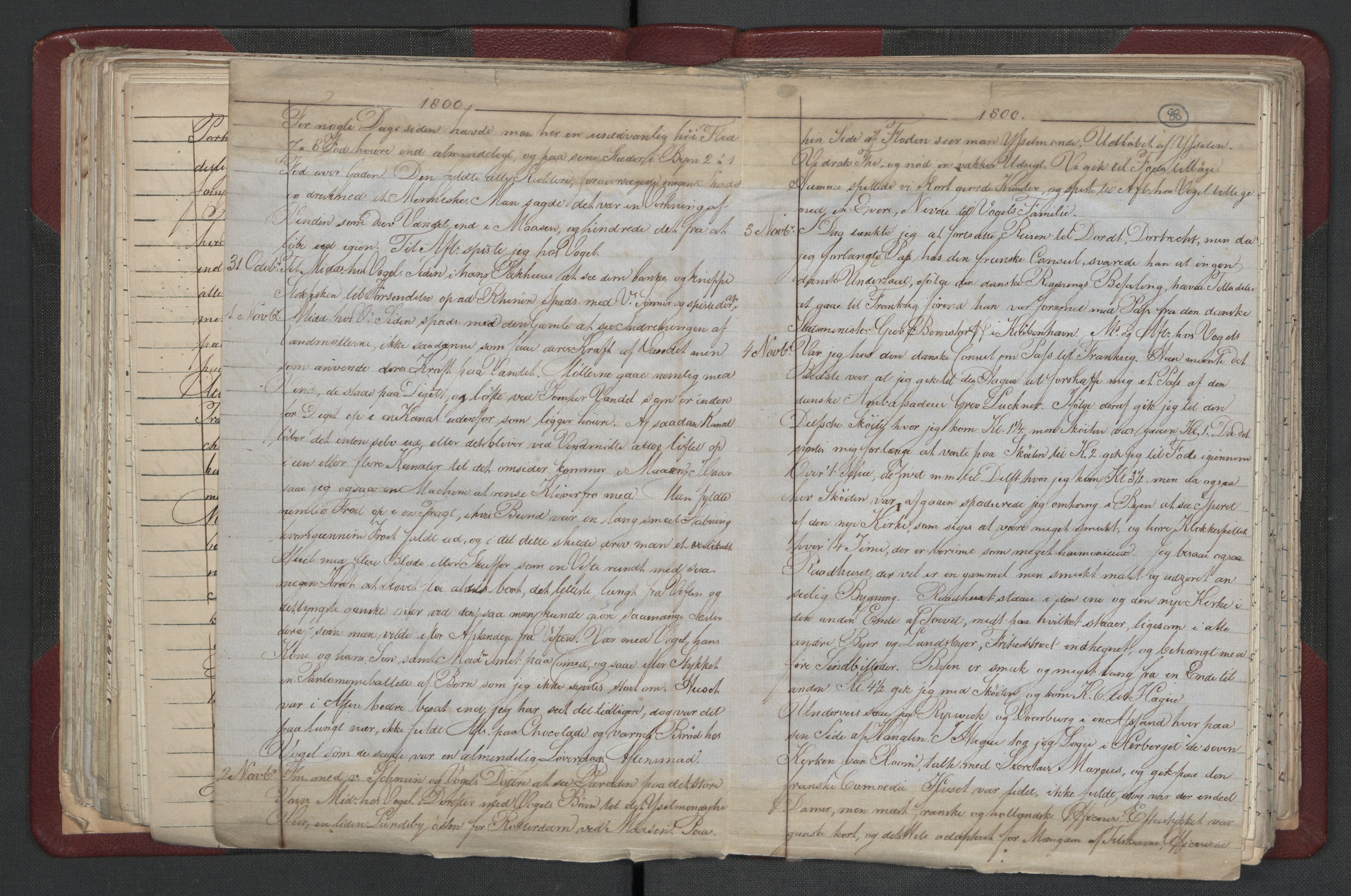 Meltzer, Fredrik, AV/RA-PA-0028/F/L0001: Dagbok for årene 1796-1808, 1811, 1817, 1796-1817, p. 87b-88a
