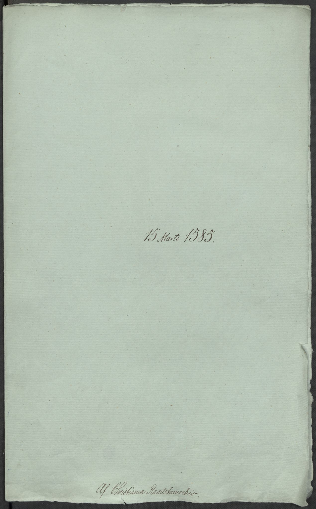Riksarkivets diplomsamling, RA/EA-5965/F02/L0087: Dokumenter, 1585-1586, p. 2