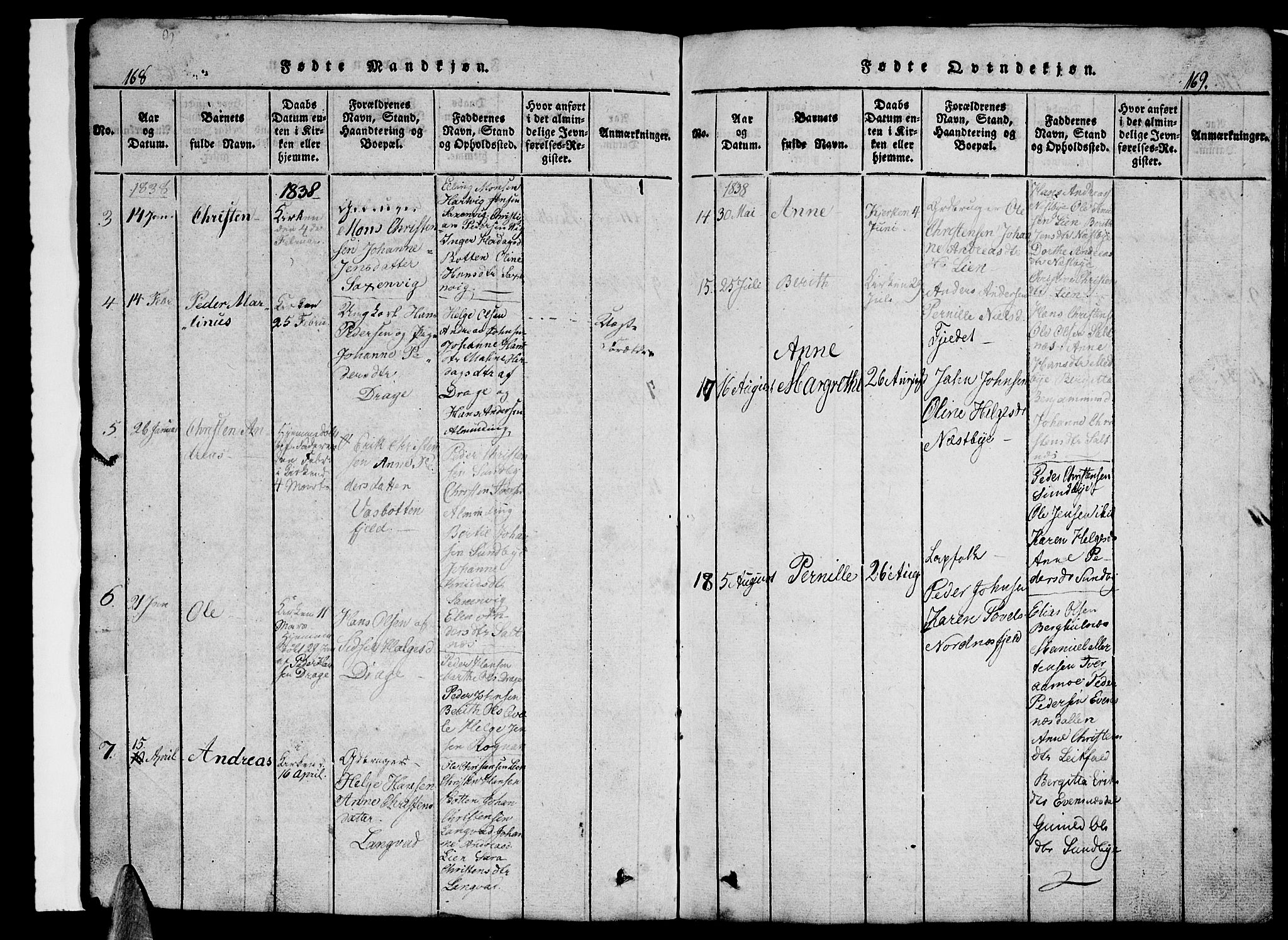Ministerialprotokoller, klokkerbøker og fødselsregistre - Nordland, SAT/A-1459/847/L0676: Parish register (copy) no. 847C04, 1821-1853, p. 168-169