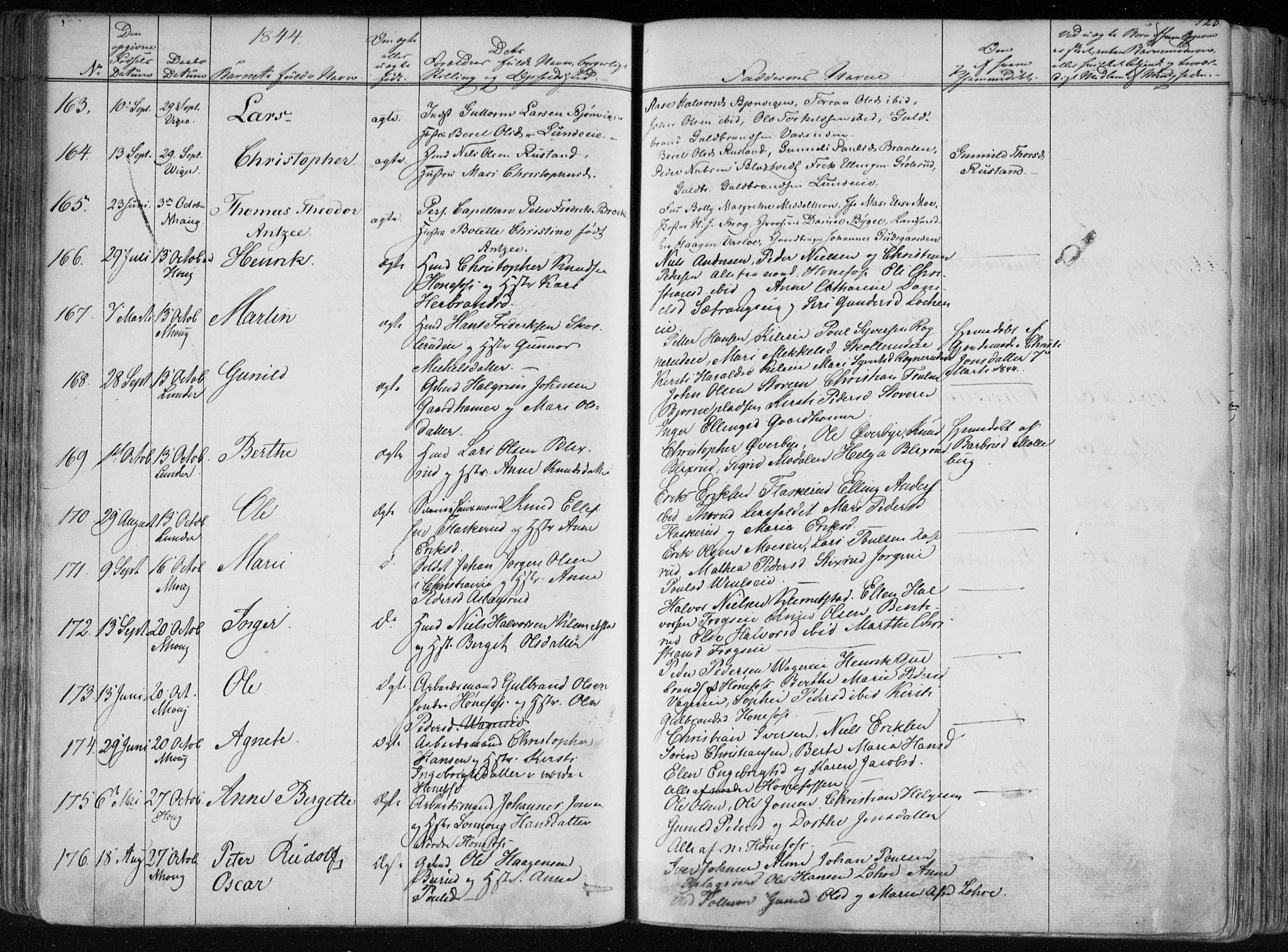 Norderhov kirkebøker, SAKO/A-237/F/Fa/L0010: Parish register (official) no. 10, 1837-1847, p. 128