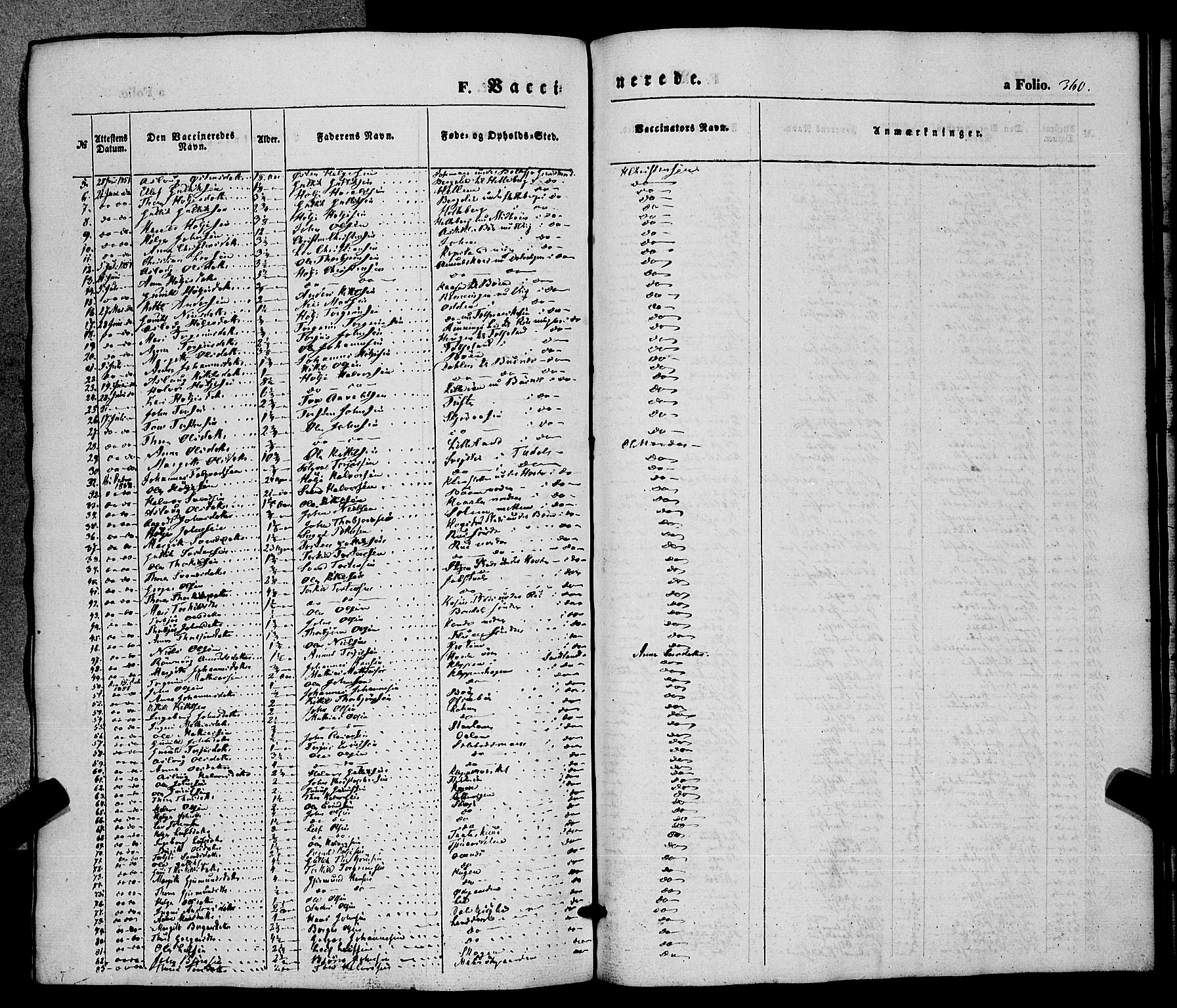 Hjartdal kirkebøker, SAKO/A-270/F/Fa/L0008: Parish register (official) no. I 8, 1844-1859, p. 360
