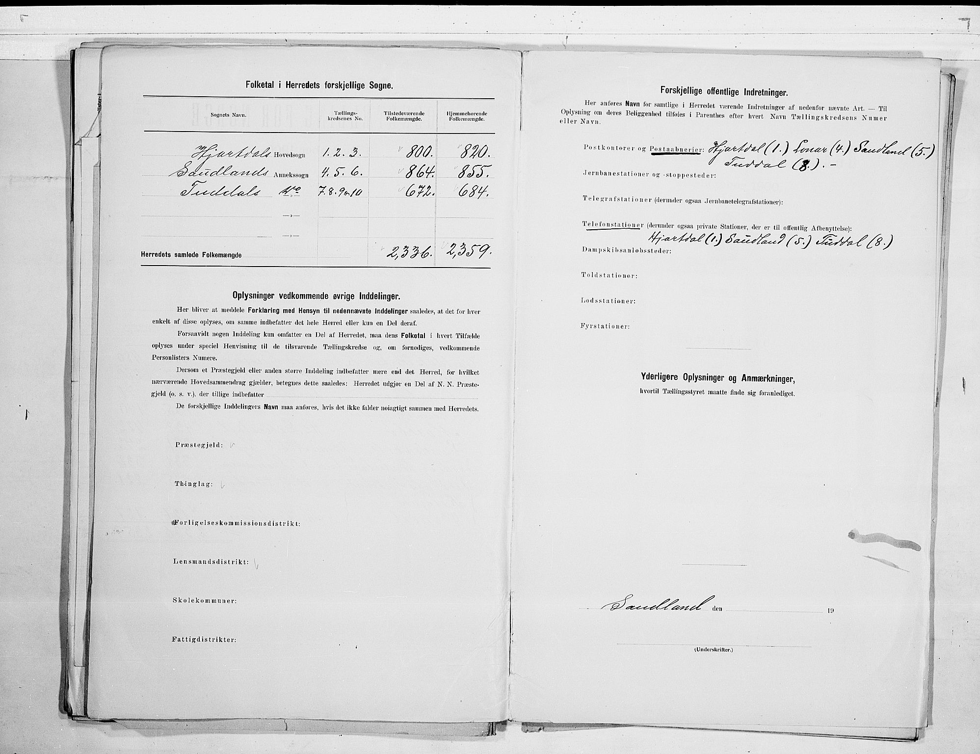 SAKO, 1900 census for Hjartdal, 1900, p. 3