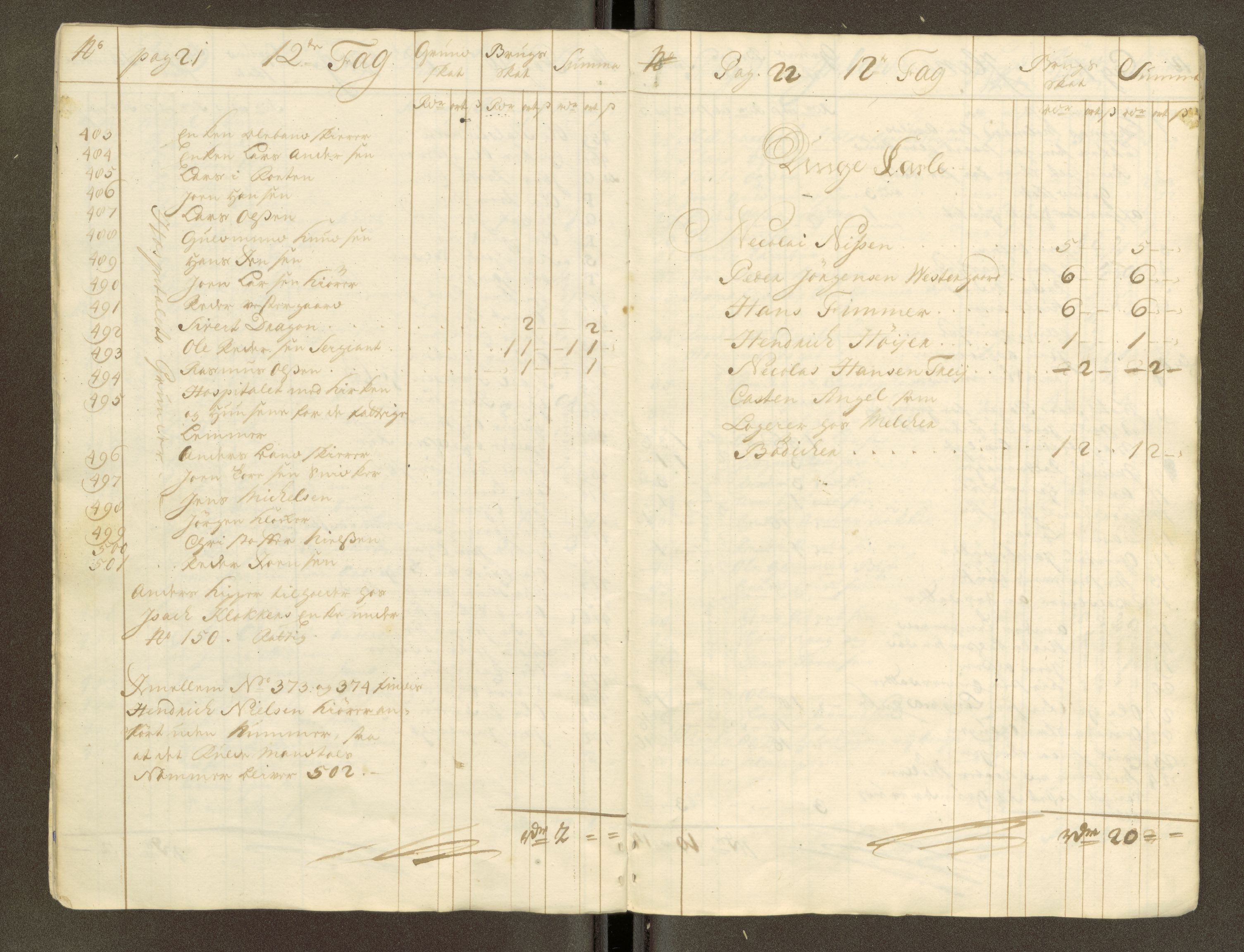 Trondheim magistrat, AV/SAT-A-4372/D/Da/L0007: Skattemanntall, 1740-1745, p. 52