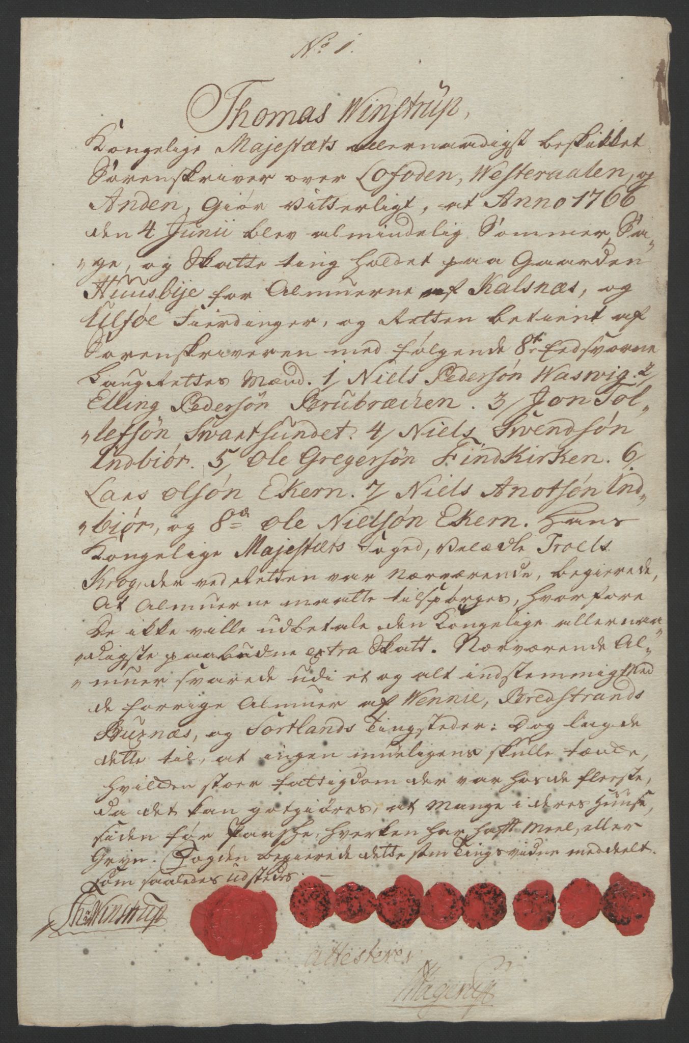 Rentekammeret inntil 1814, Reviderte regnskaper, Fogderegnskap, RA/EA-4092/R67/L4747: Ekstraskatten Vesterålen, Andenes og Lofoten, 1762-1766, p. 466