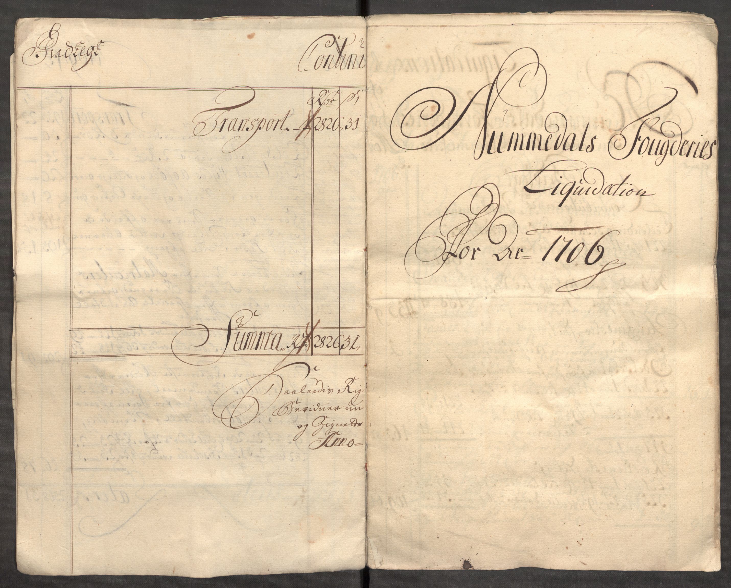 Rentekammeret inntil 1814, Reviderte regnskaper, Fogderegnskap, AV/RA-EA-4092/R64/L4429: Fogderegnskap Namdal, 1705-1706, p. 238