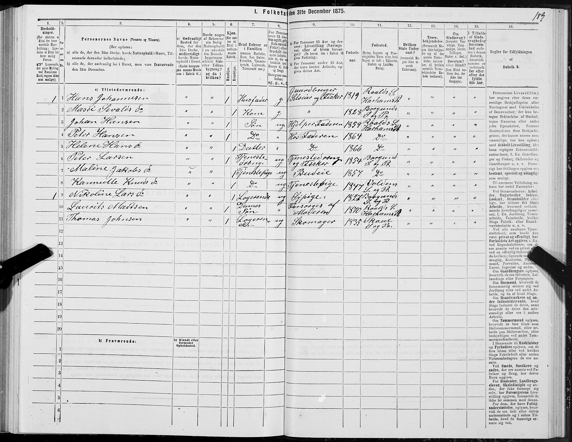 SAT, 1875 census for 1534P Haram, 1875, p. 3189