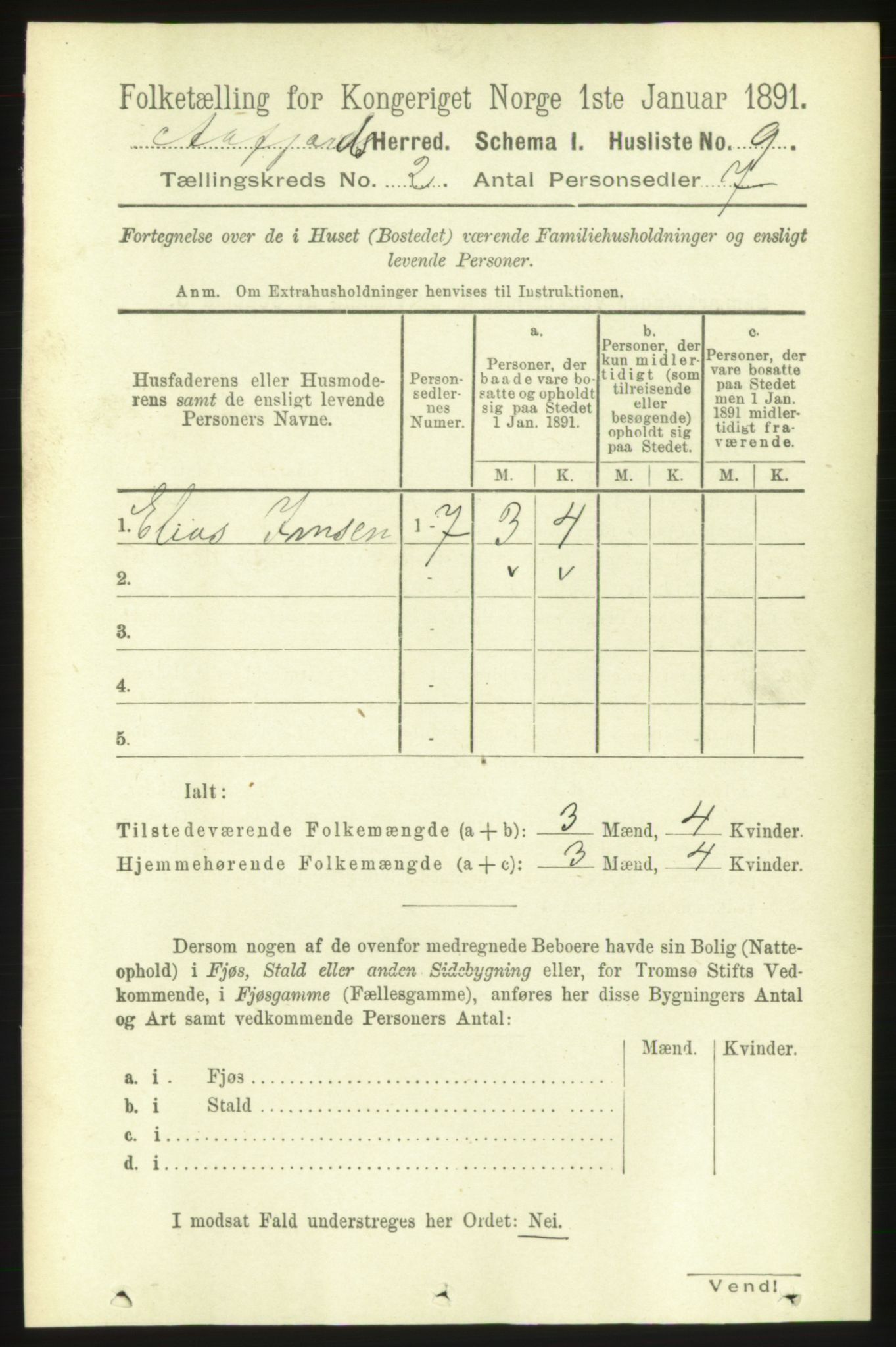 RA, 1891 census for 1630 Åfjord, 1891, p. 356