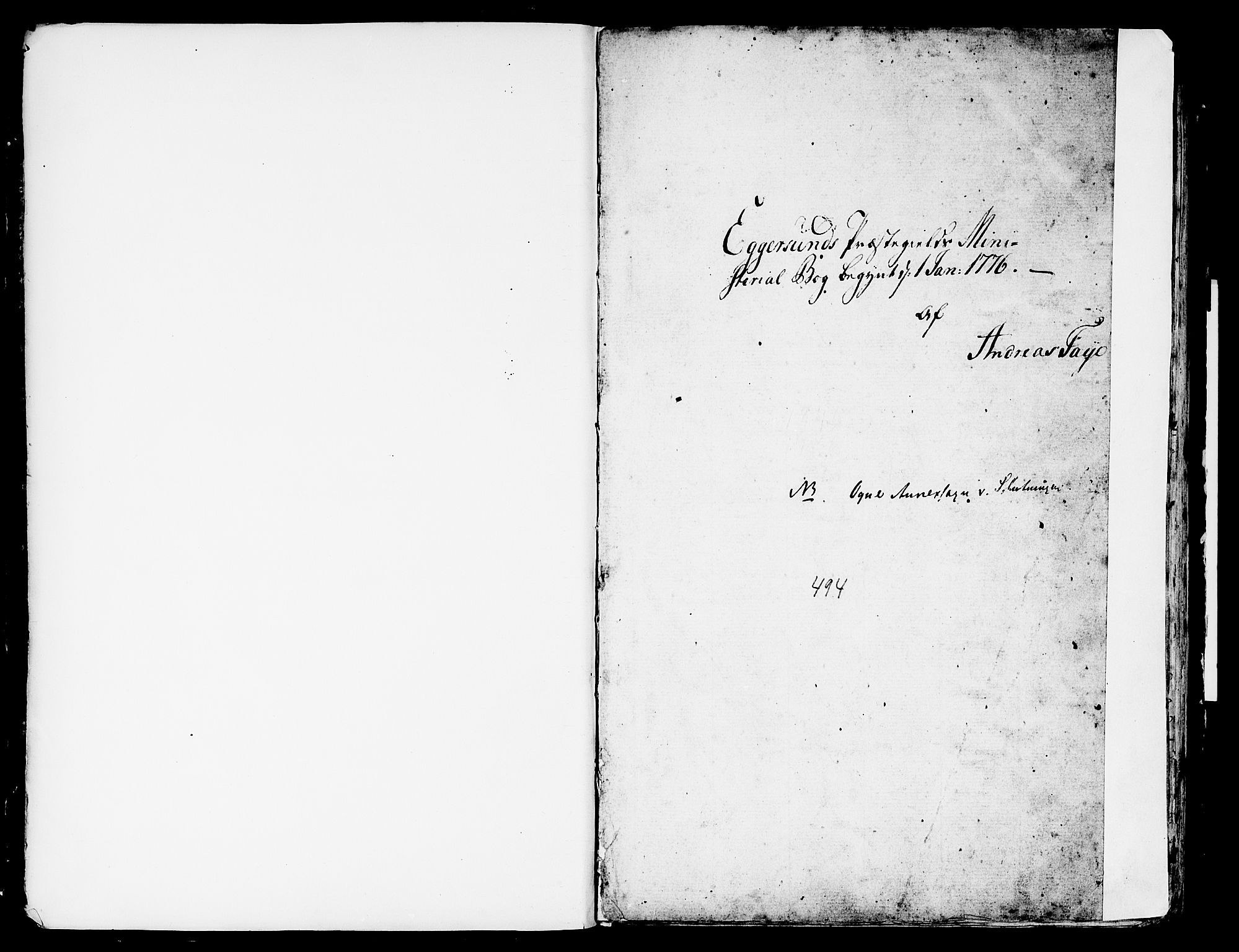 Eigersund sokneprestkontor, SAST/A-101807/S08/L0004: Parish register (official) no. A 4 /2, 1776-1789