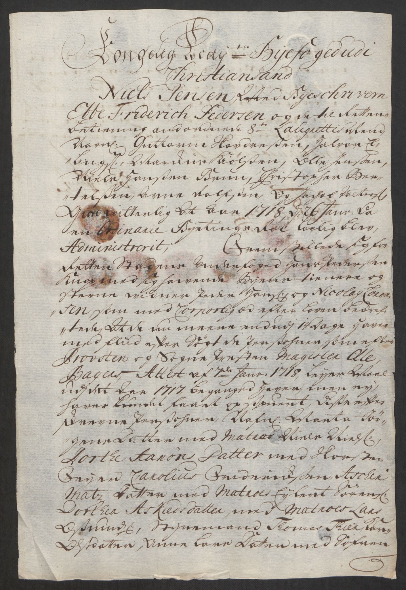 Rentekammeret inntil 1814, Reviderte regnskaper, Byregnskaper, AV/RA-EA-4066/R/Rm/L0285: [M18] Sikt og sakefall, 1681-1718, p. 567