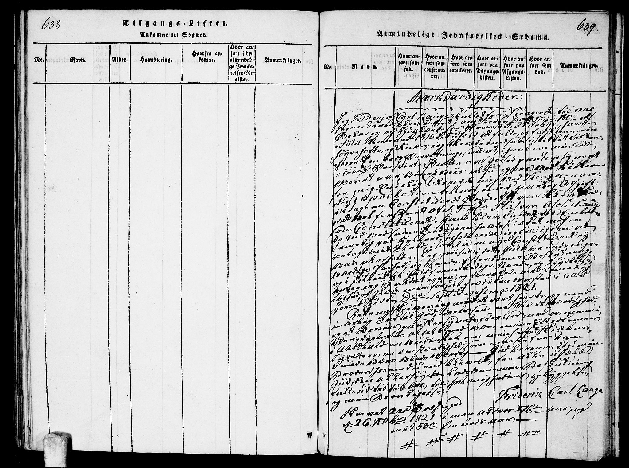 Ås prestekontor Kirkebøker, AV/SAO-A-10894/F/Fa/L0004: Parish register (official) no. I 4, 1818-1826, p. 638-639