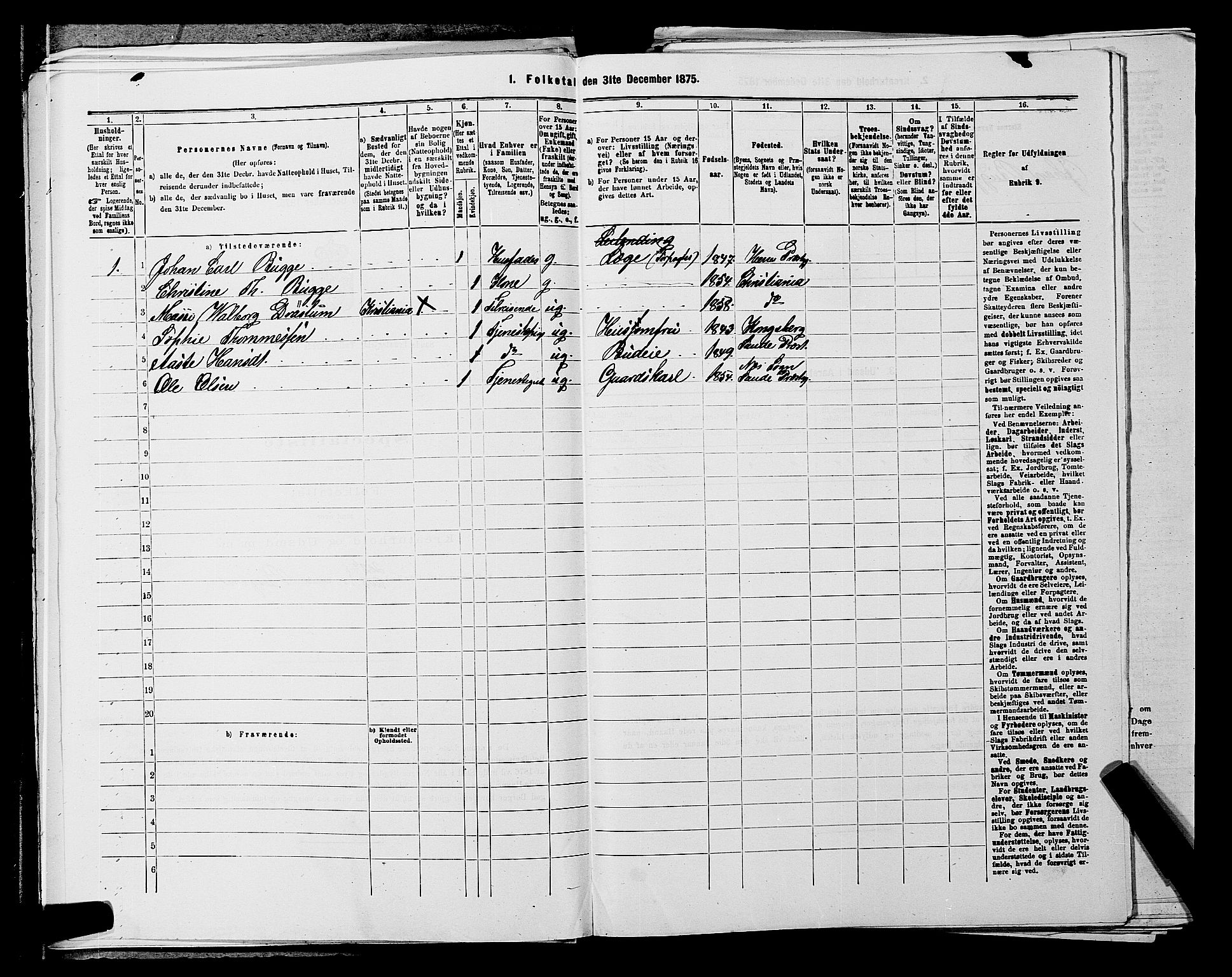 SAKO, 1875 census for 0822P Sauherad, 1875, p. 1166