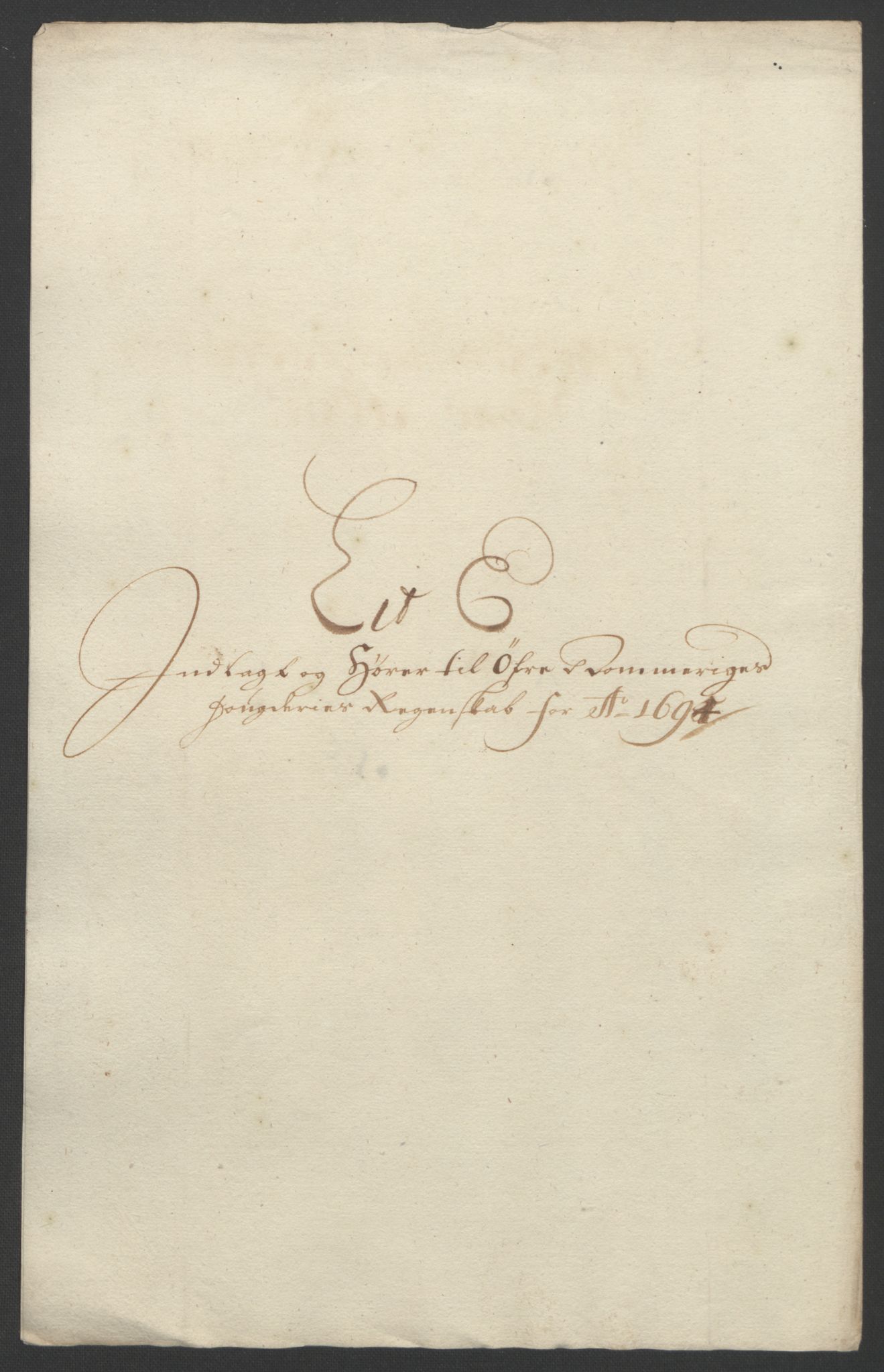 Rentekammeret inntil 1814, Reviderte regnskaper, Fogderegnskap, AV/RA-EA-4092/R12/L0706: Fogderegnskap Øvre Romerike, 1694, p. 57