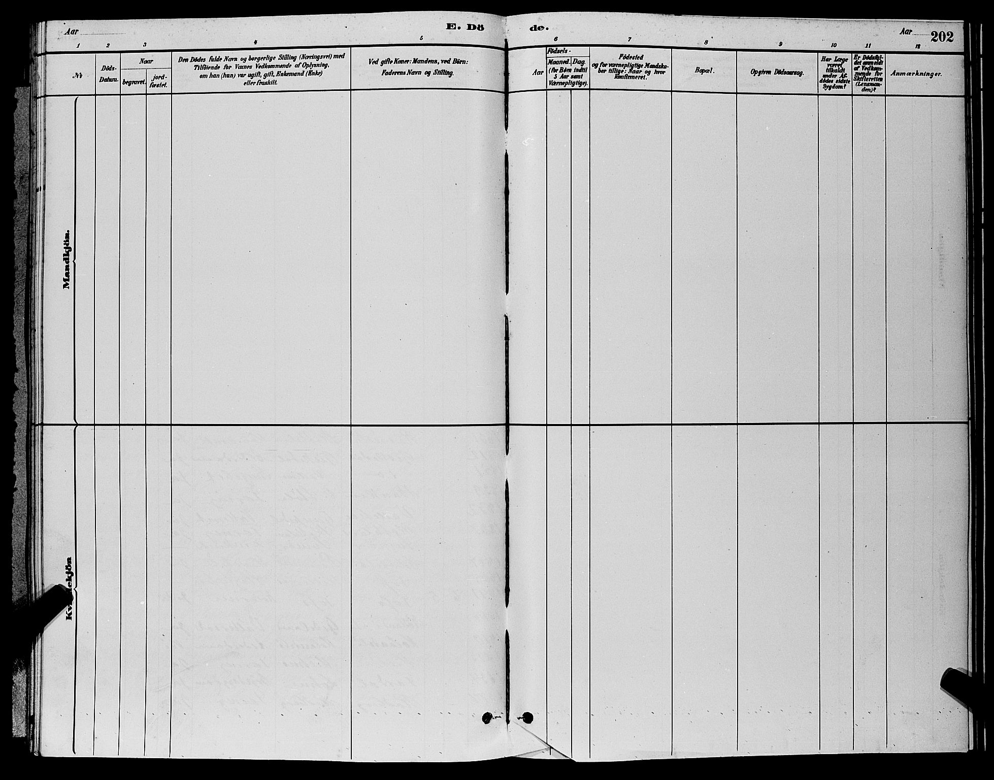 Sør-Audnedal sokneprestkontor, AV/SAK-1111-0039/F/Fb/Fbb/L0005: Parish register (copy) no. B 5, 1880-1892, p. 202