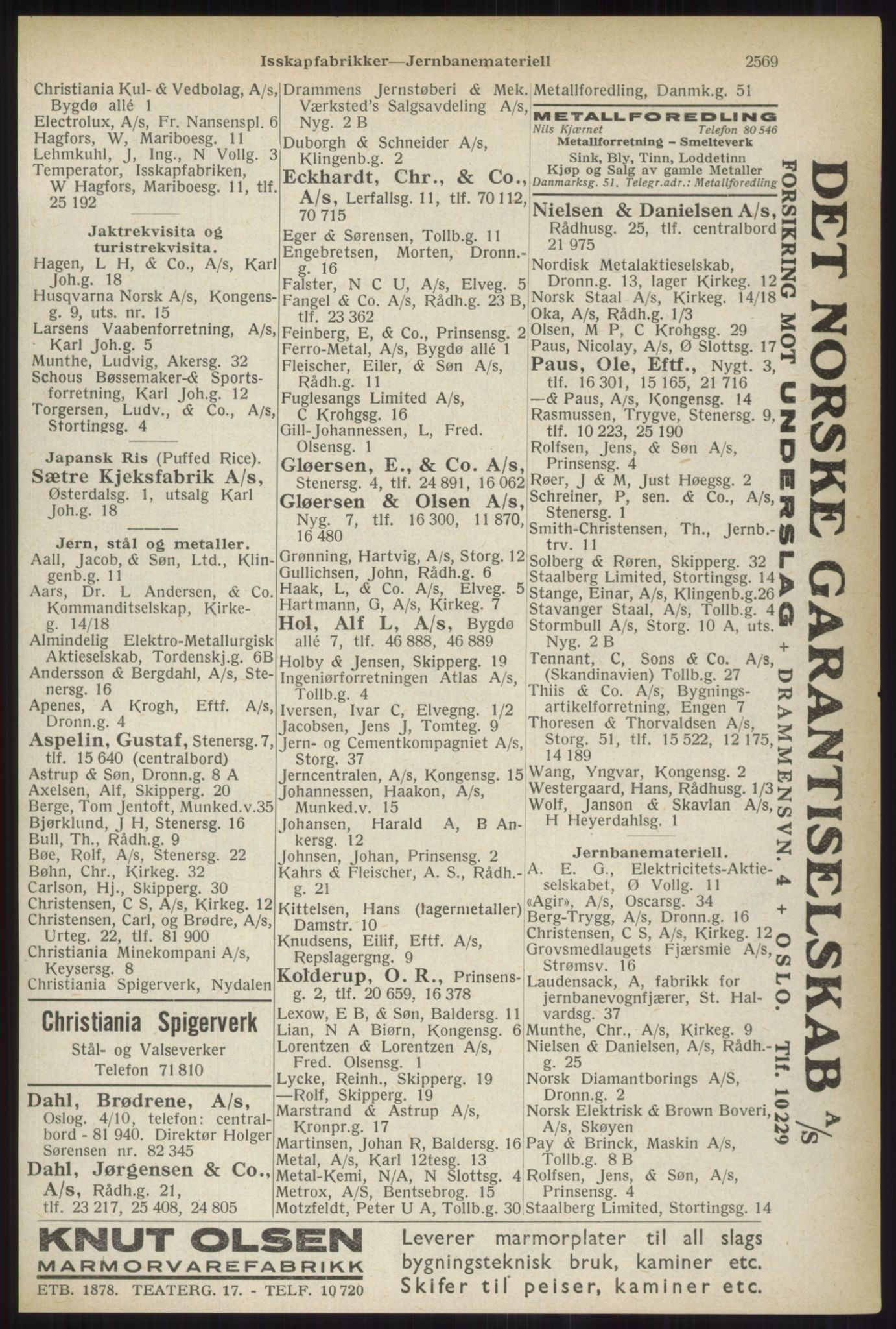 Kristiania/Oslo adressebok, PUBL/-, 1937, p. 2569