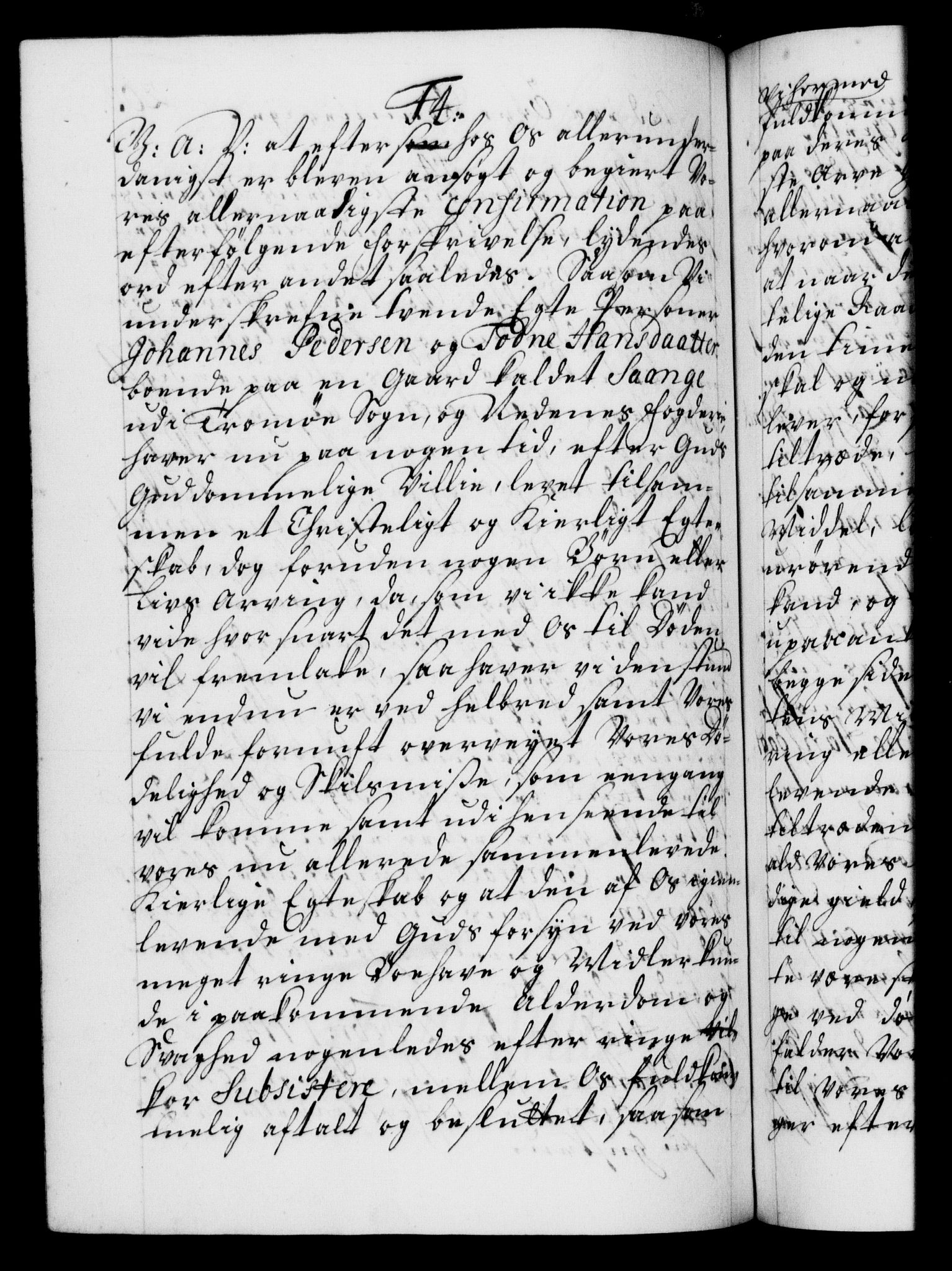 Danske Kanselli 1572-1799, RA/EA-3023/F/Fc/Fca/Fcaa/L0021: Norske registre, 1712-1715, p. 203b