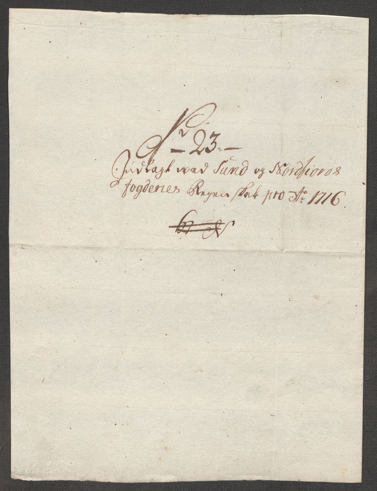 Rentekammeret inntil 1814, Reviderte regnskaper, Fogderegnskap, AV/RA-EA-4092/R53/L3440: Fogderegnskap Sunn- og Nordfjord, 1716, p. 166