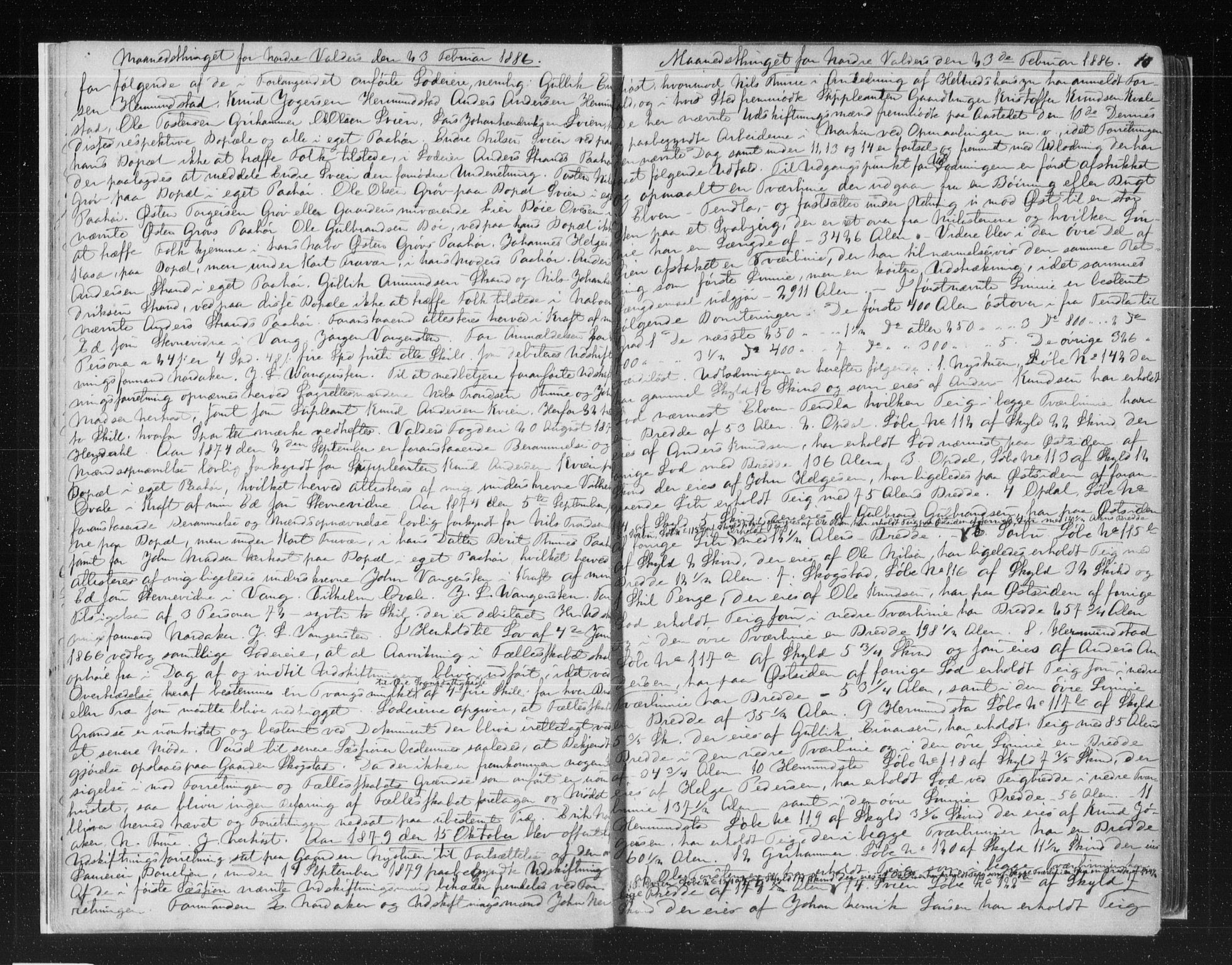 Valdres sorenskriveri, AV/SAH-TING-016/H/Hb/Hba/L0018: Mortgage book no. 18, 1886-1888, p. 10