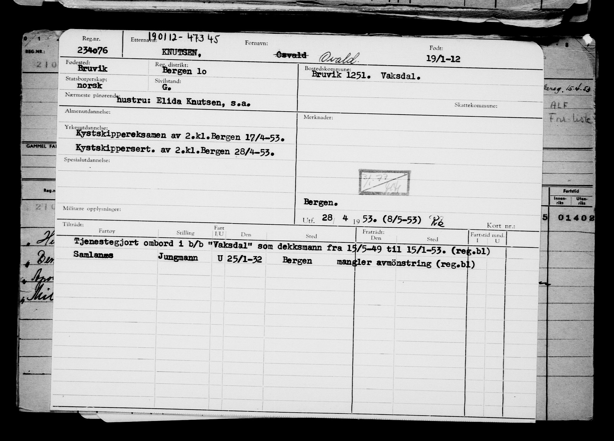 Direktoratet for sjømenn, AV/RA-S-3545/G/Gb/L0102: Hovedkort, 1912, p. 294